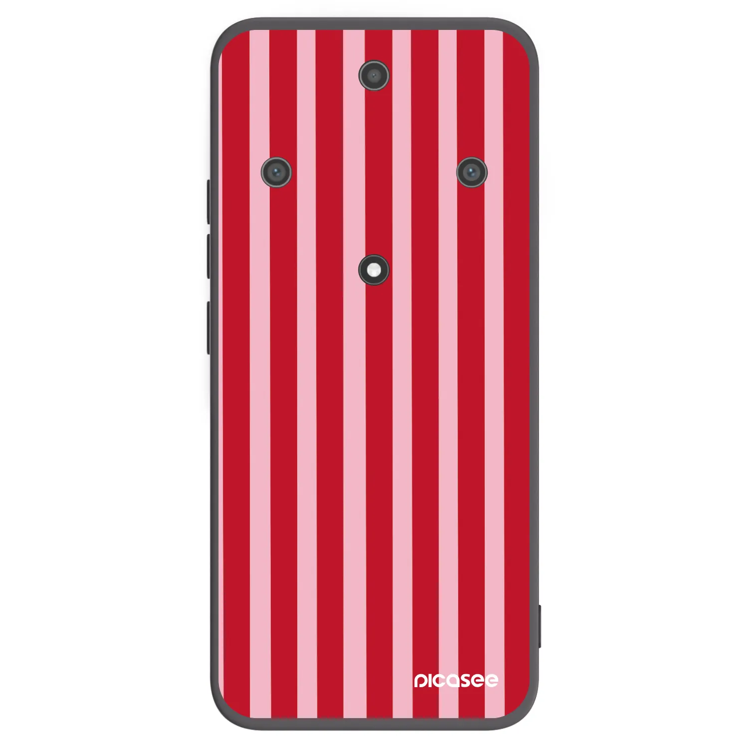 Picasee crna silikonska maskica za Honor Magic5 Lite 5G - Lines red