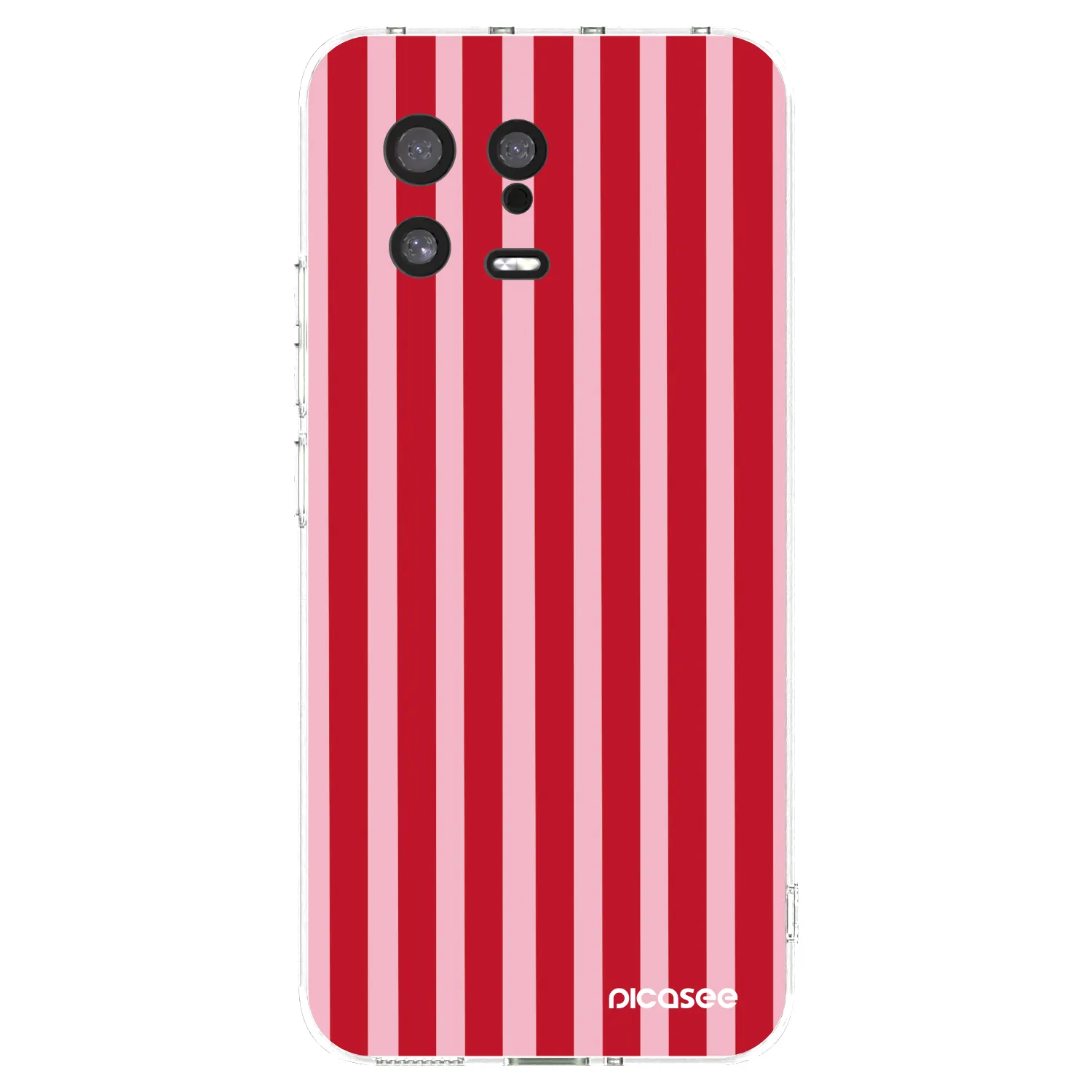 Picasee silikonska prozirna maskica za Xiaomi 13 - Lines red
