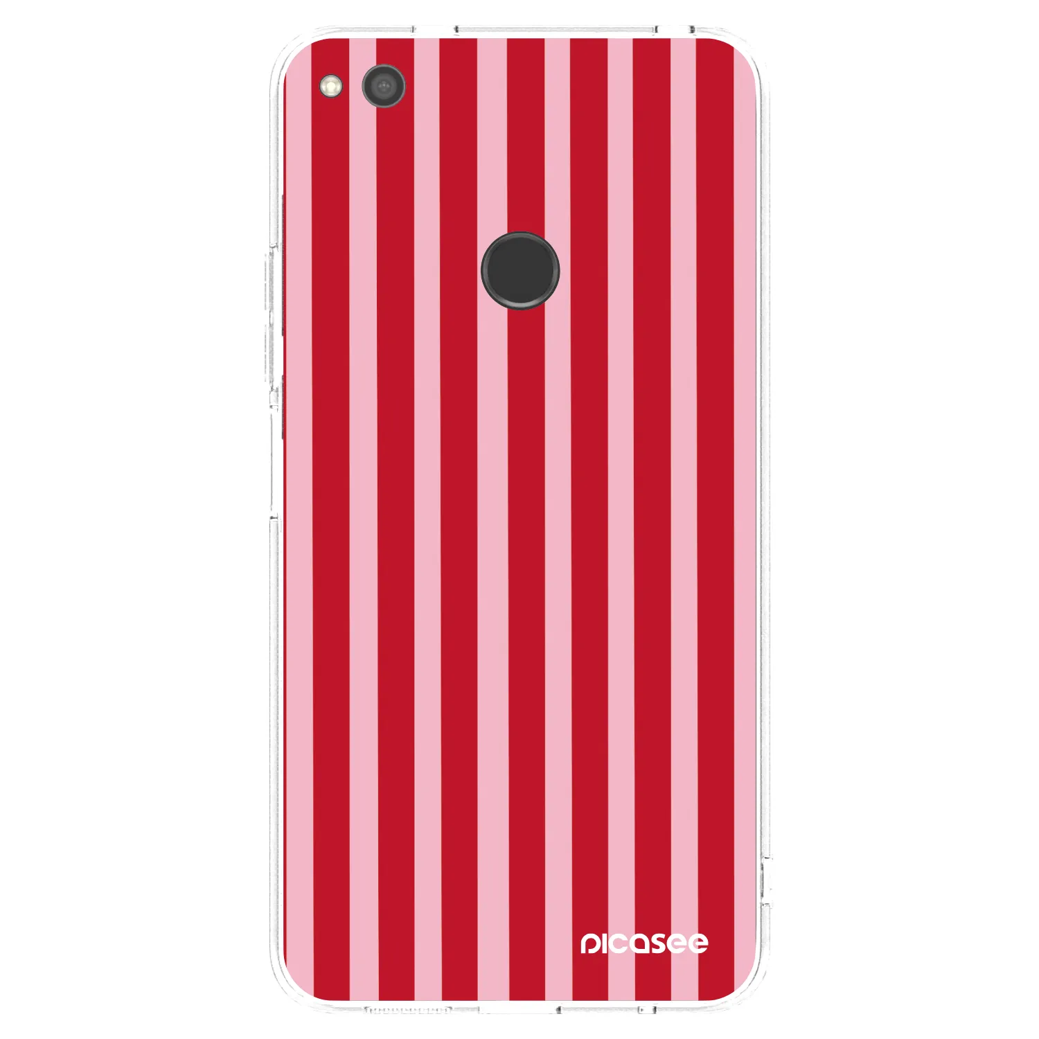 Picasee silikonska prozirna maskica za Huawei P9 Lite 2017 - Lines red