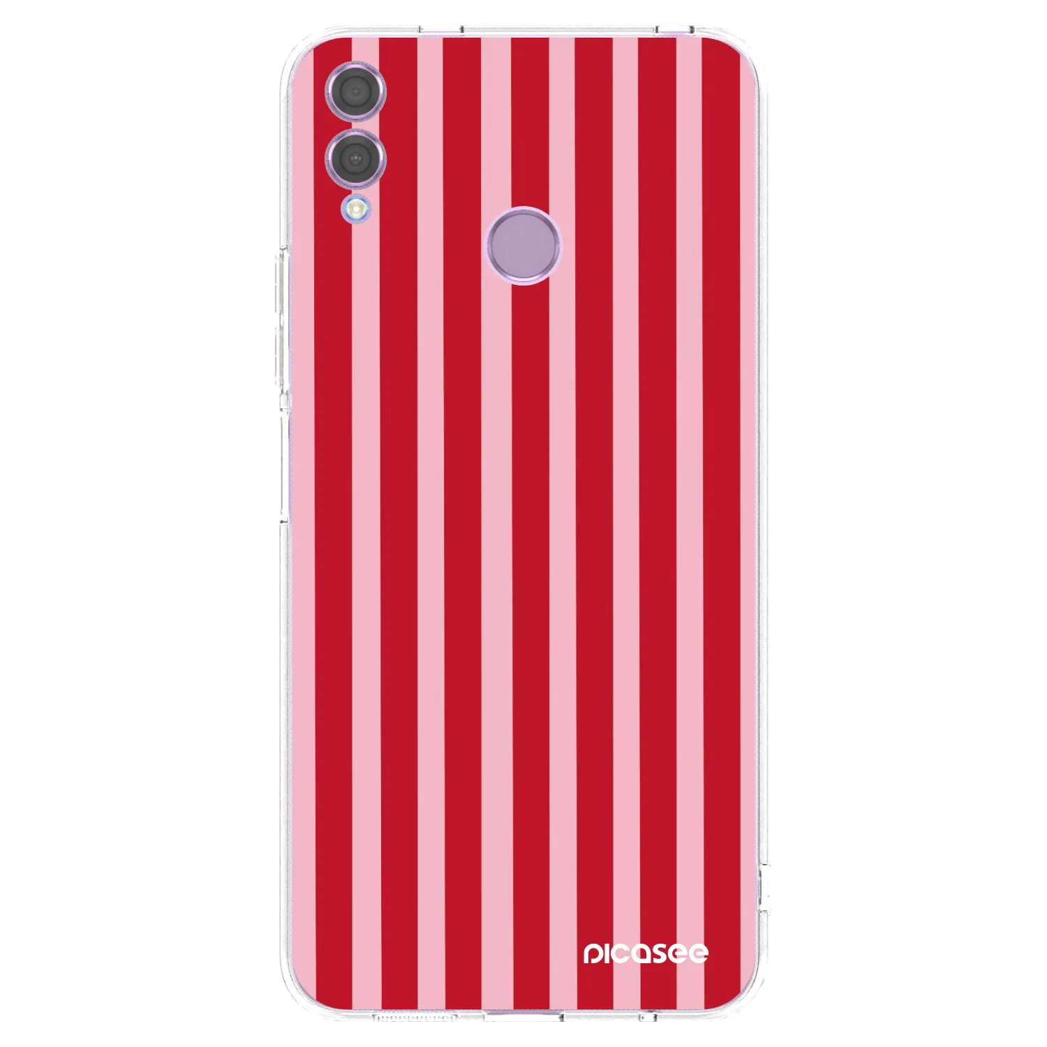Picasee silikonska prozirna maskica za Honor 8X - Lines red