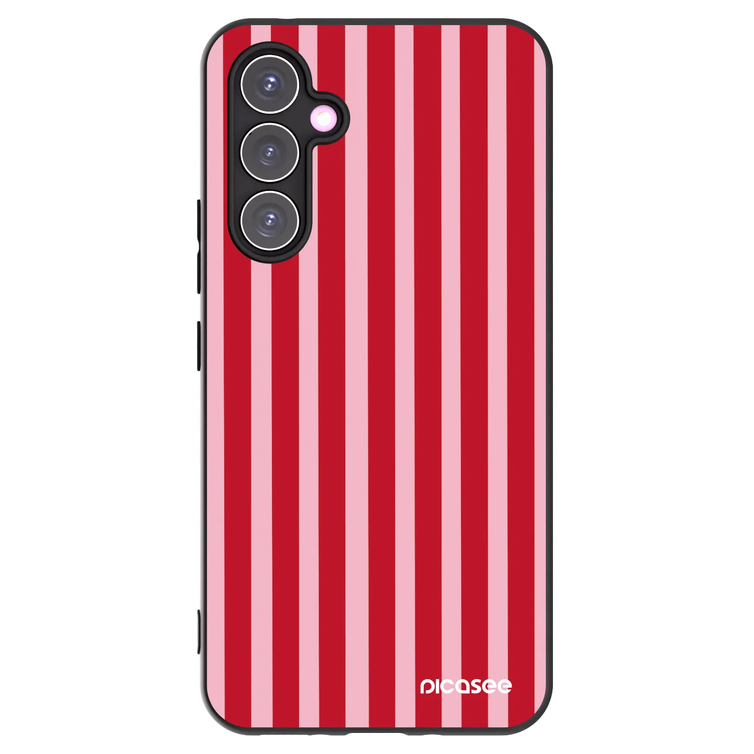Picasee crna silikonska maskica za Samsung Galaxy A54 5G A546B - Lines red