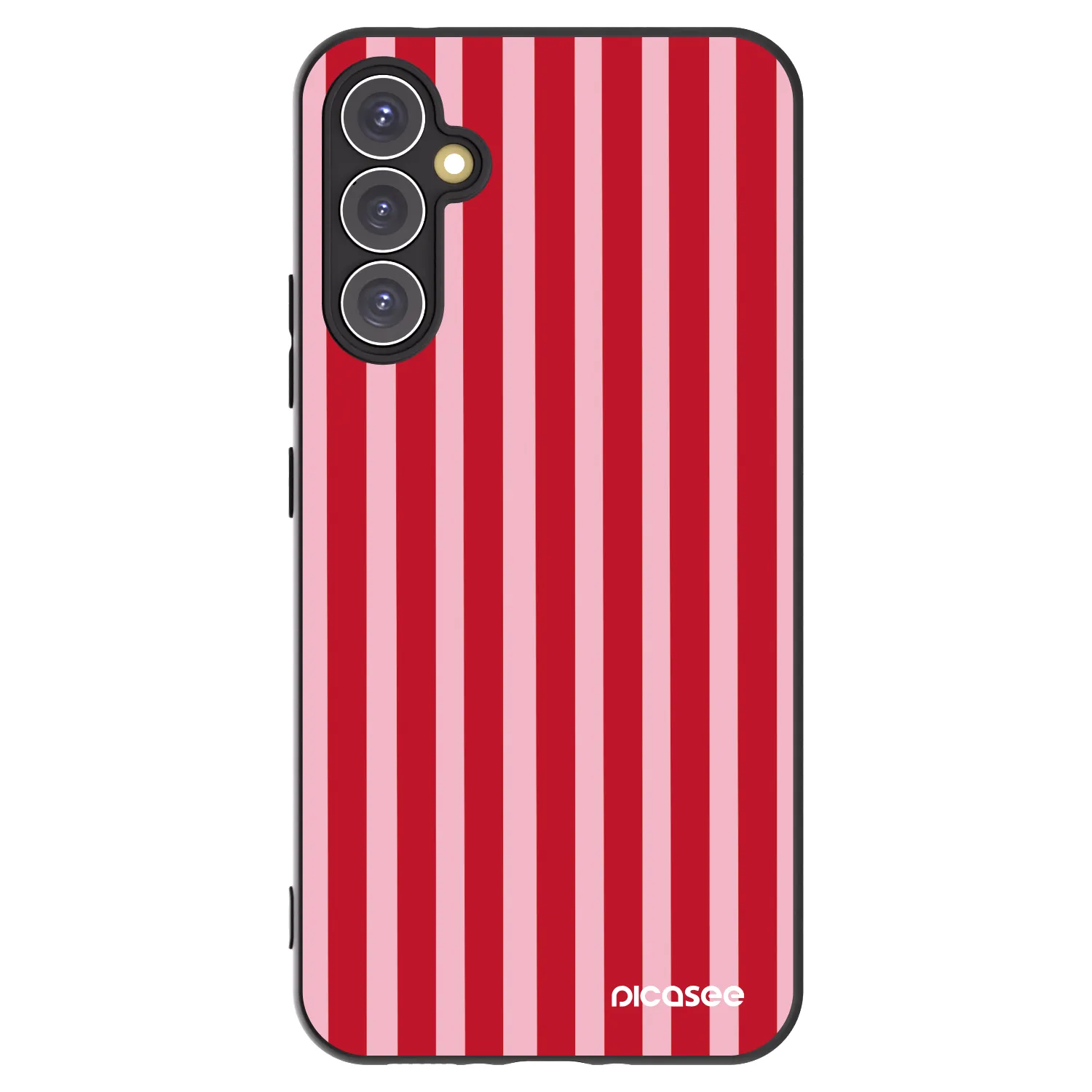 Picasee crna silikonska maskica za Samsung Galaxy A34 5G A346B - Lines red