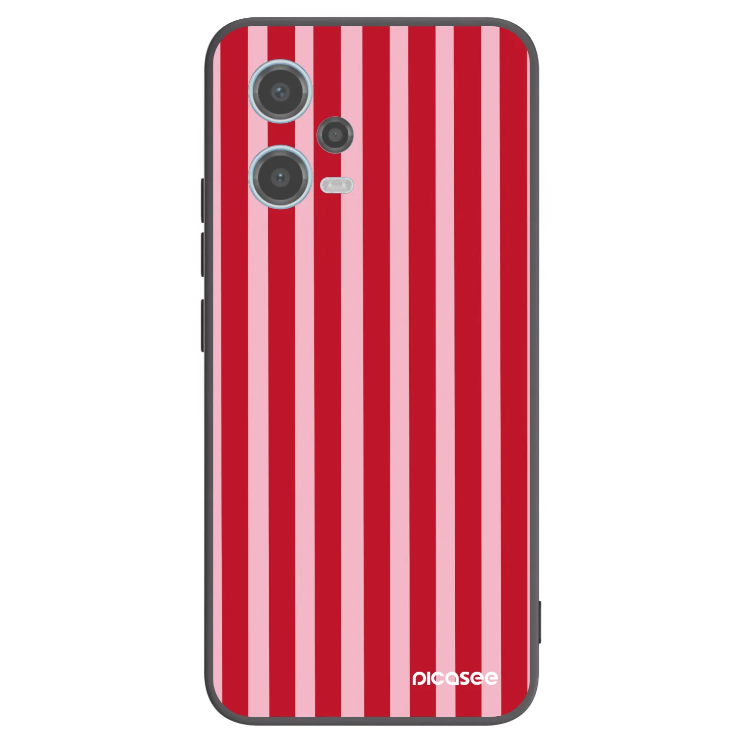 Picasee crna silikonska maskica za Xiaomi Redmi Note 12 5G - Lines red