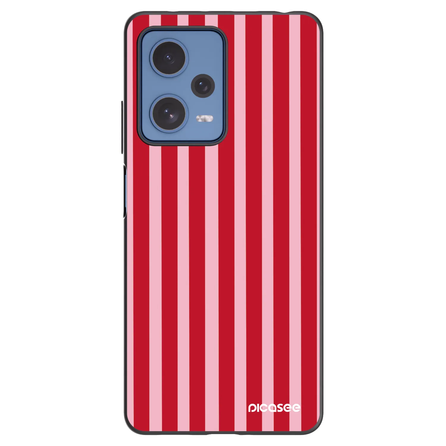 Picasee crna silikonska maskica za Xiaomi Redmi Note 12 Pro 5G - Lines red