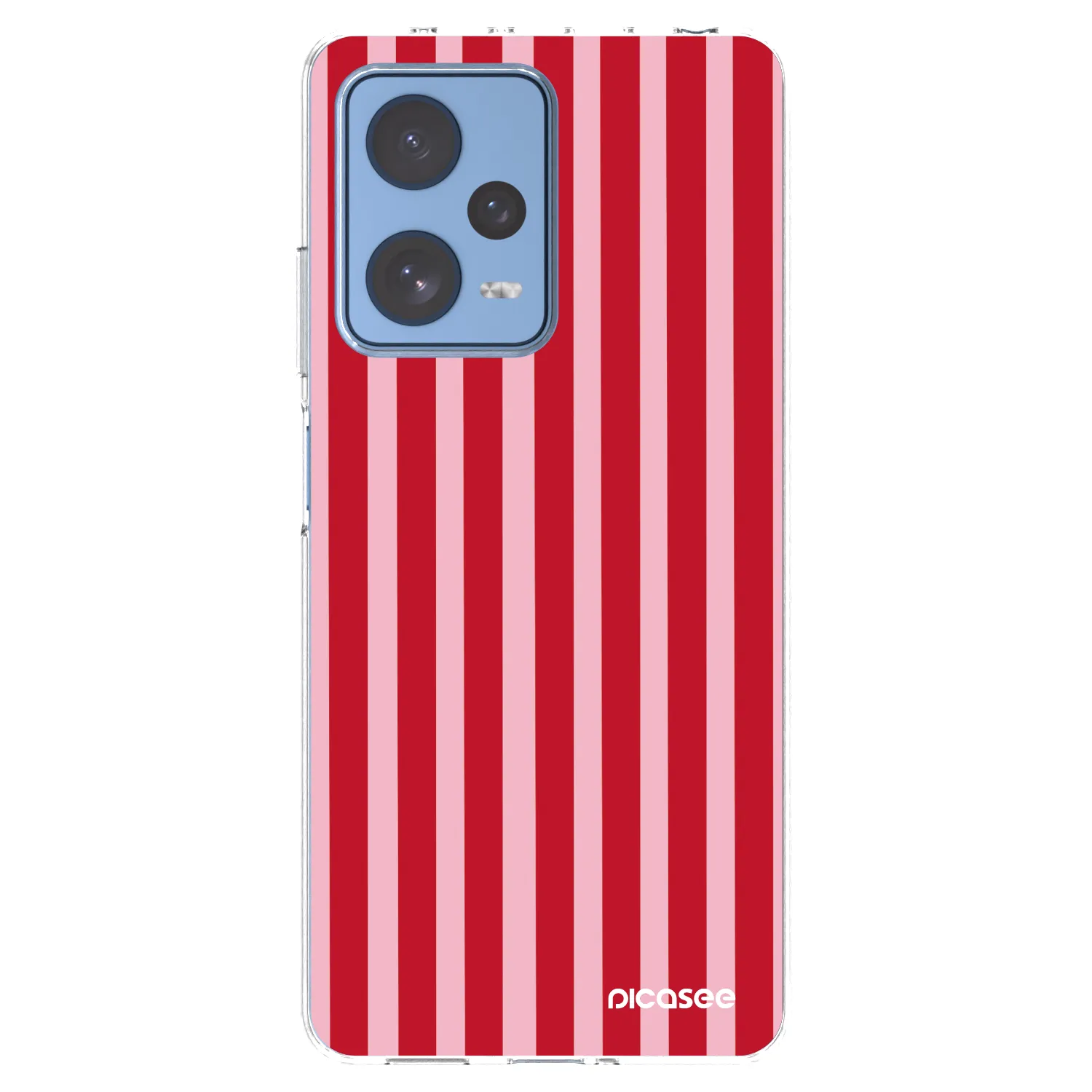 Picasee silikonska prozirna maskica za Xiaomi Redmi Note 12 Pro 5G - Lines red