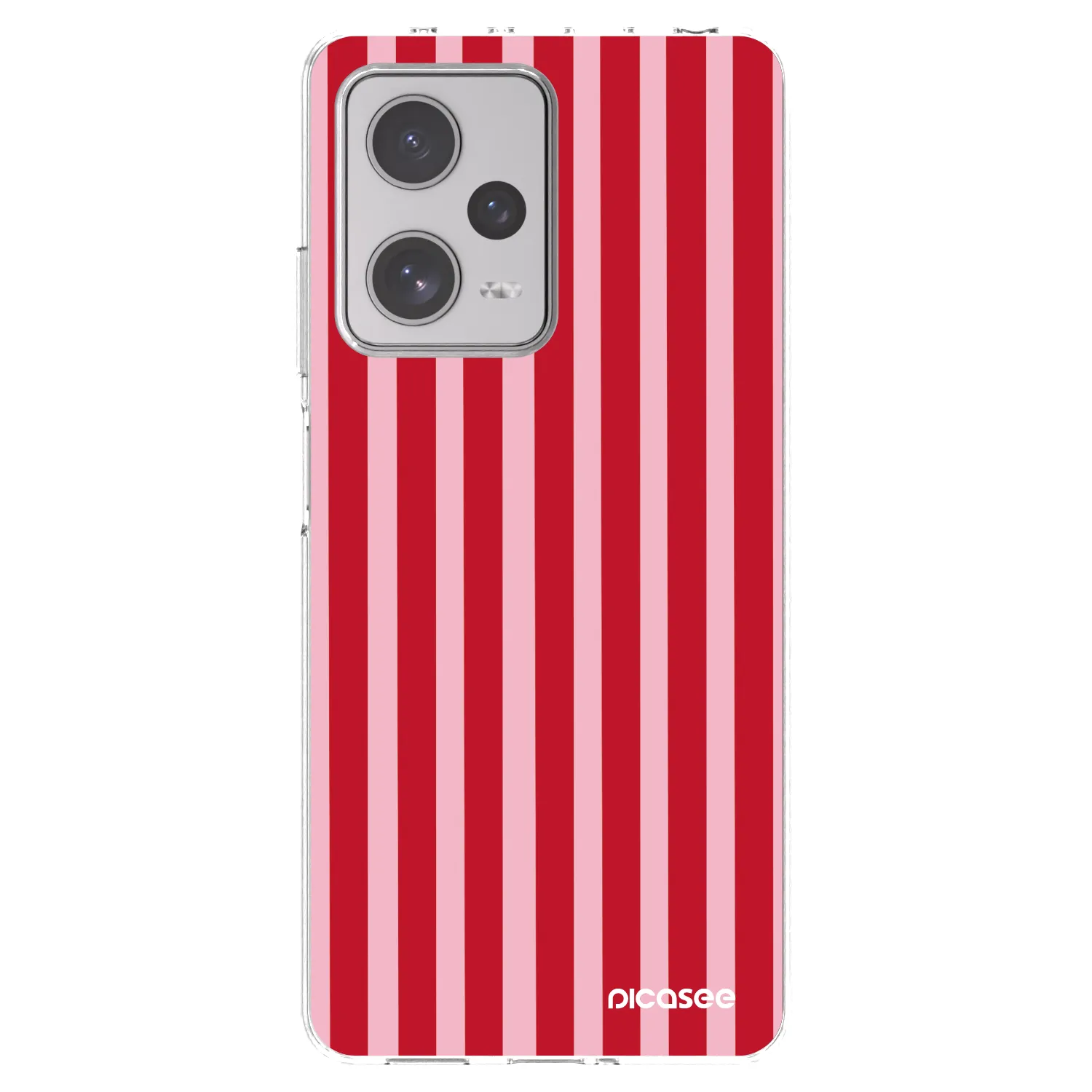 Picasee silikonska prozirna maskica za Xiaomi Redmi Note 12 Pro+ 5G - Lines red