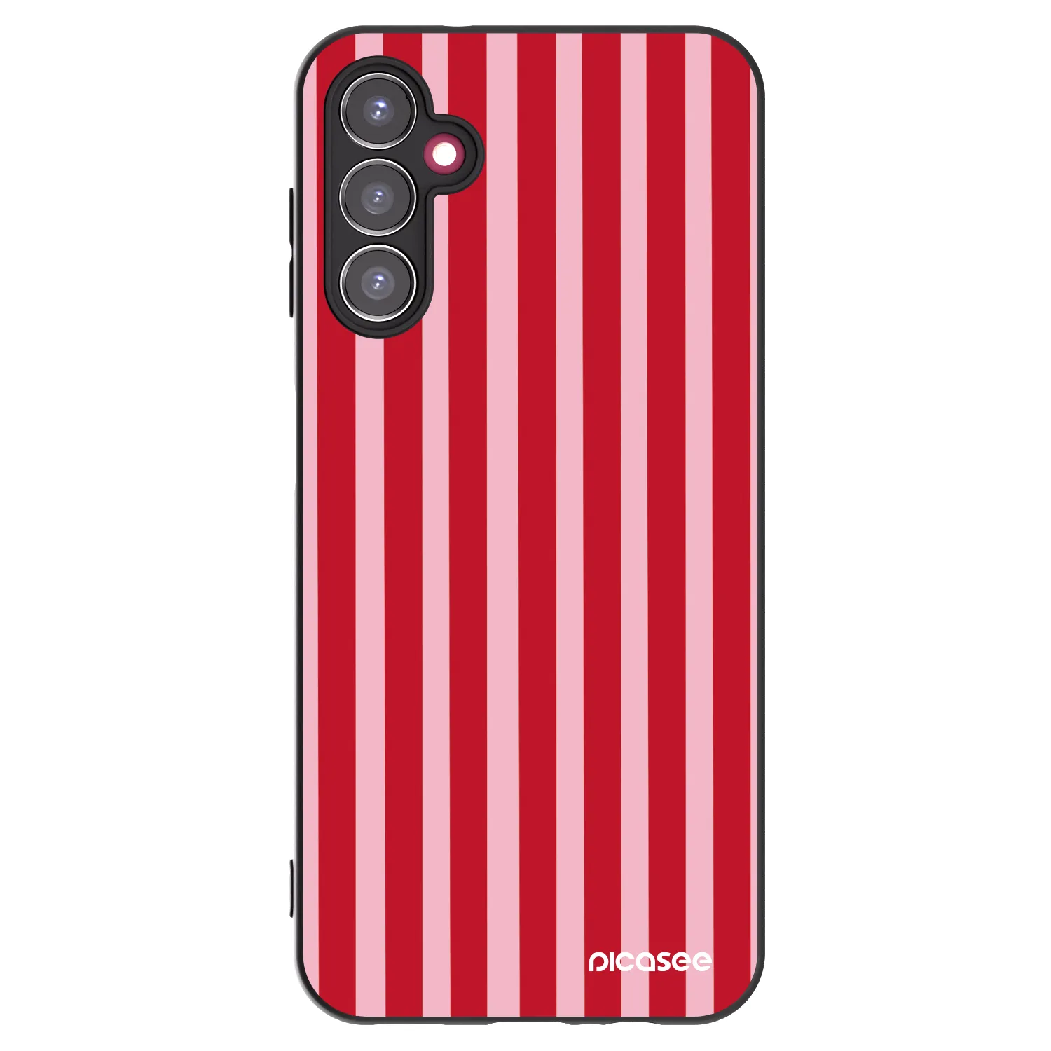 Picasee crna silikonska maskica za Samsung Galaxy A14 5G A146P - Lines red