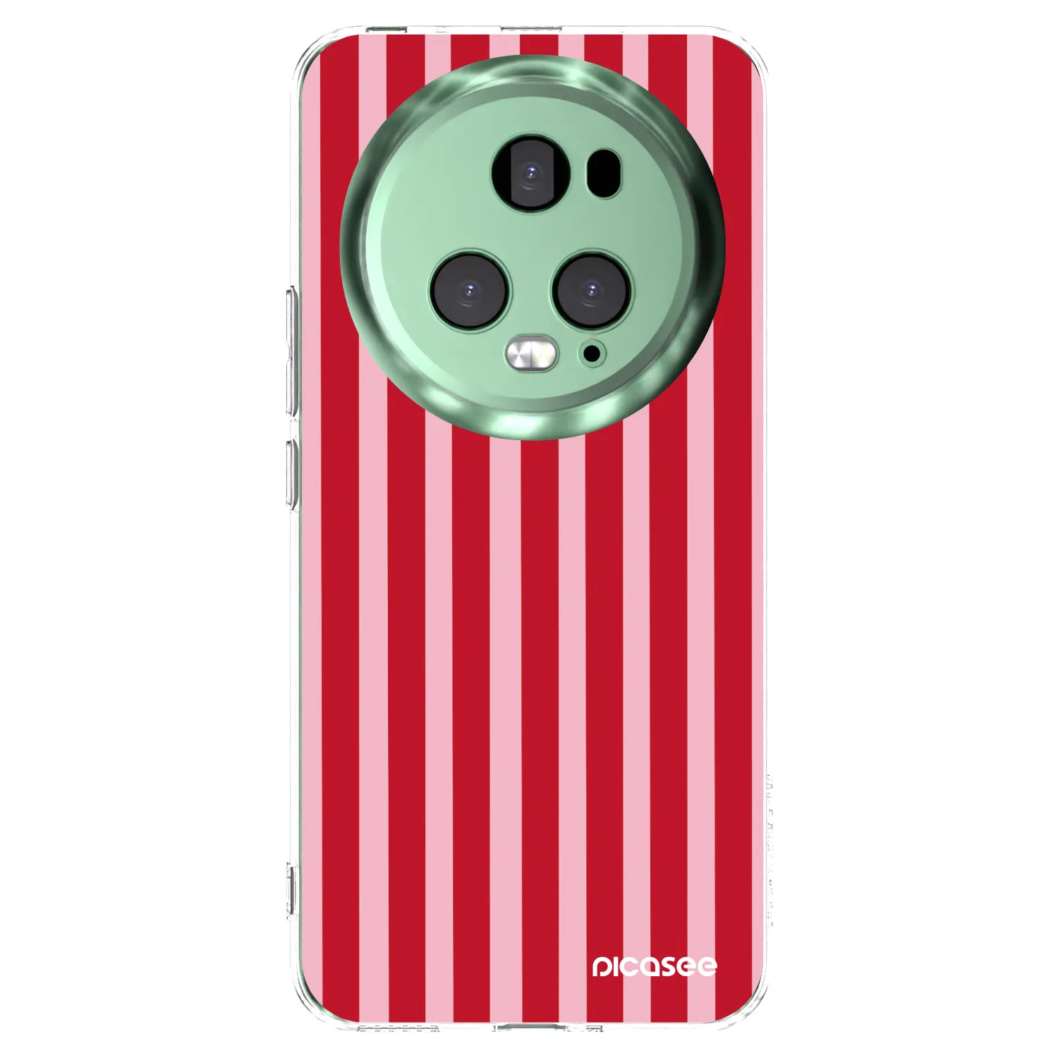 Picasee silikonska prozirna maskica za Honor Magic5 Pro - Lines red