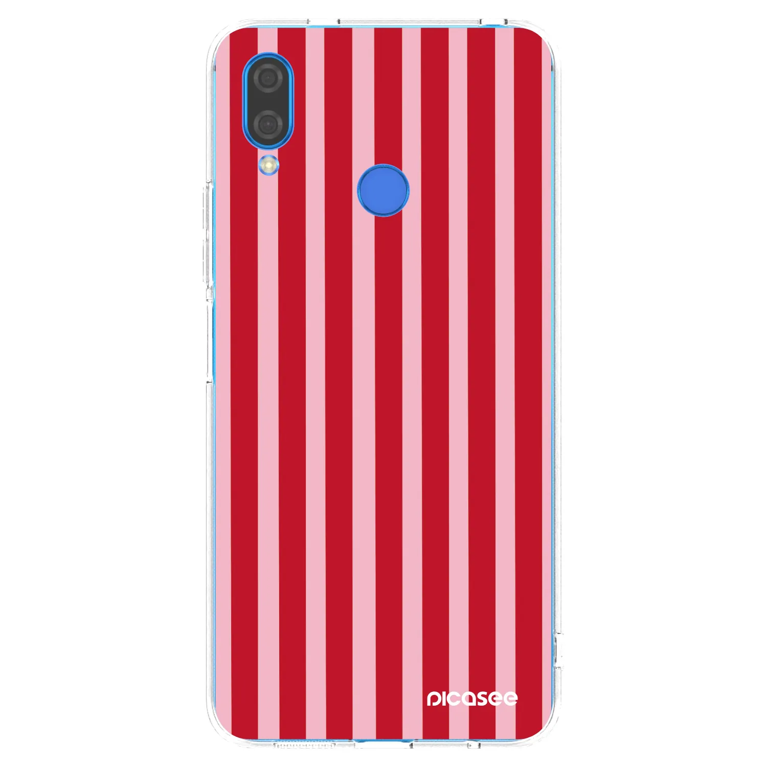 Picasee silikonska prozirna maskica za Huawei Nova 3 - Lines red