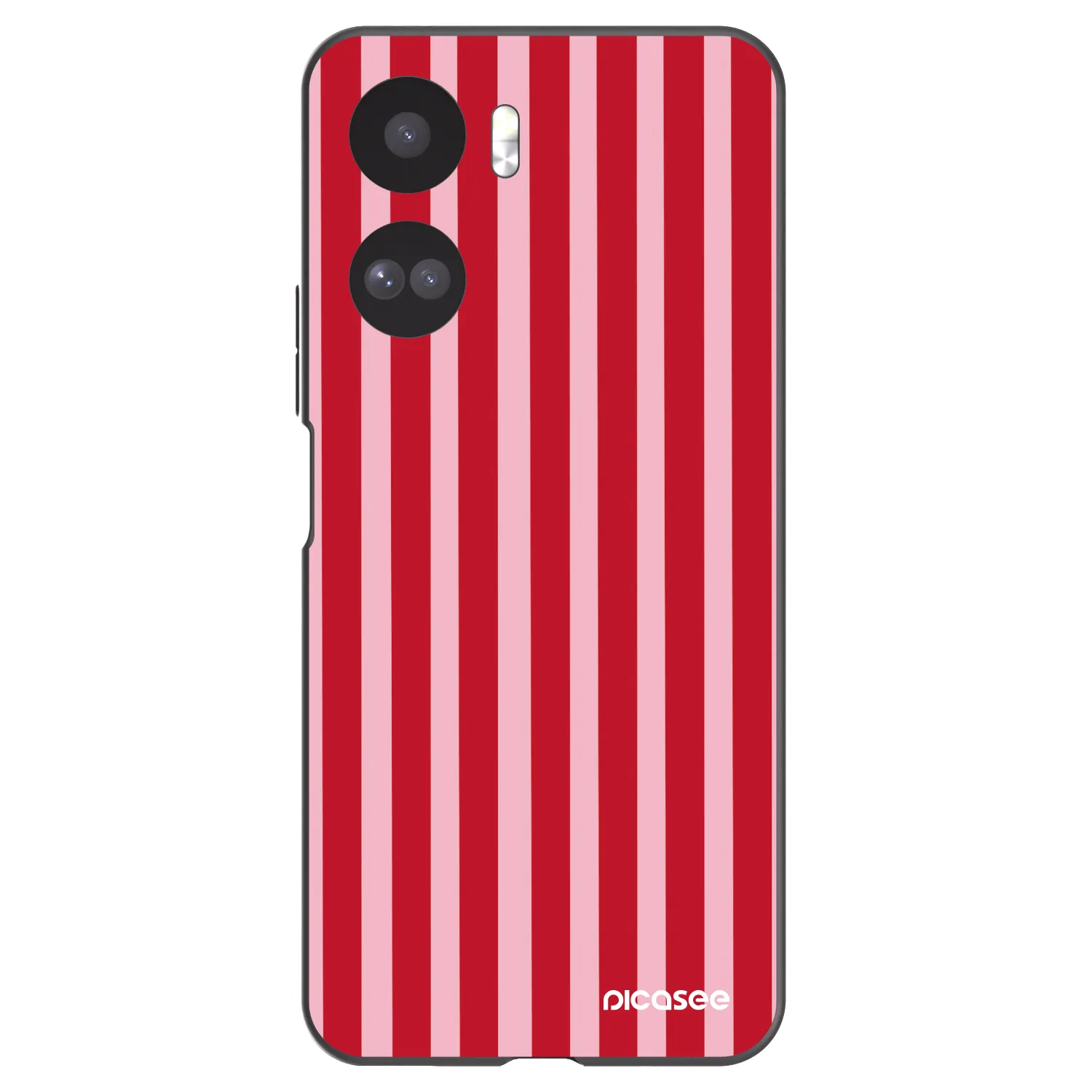 Picasee crna silikonska maskica za Honor 90 Lite 5G - Lines red