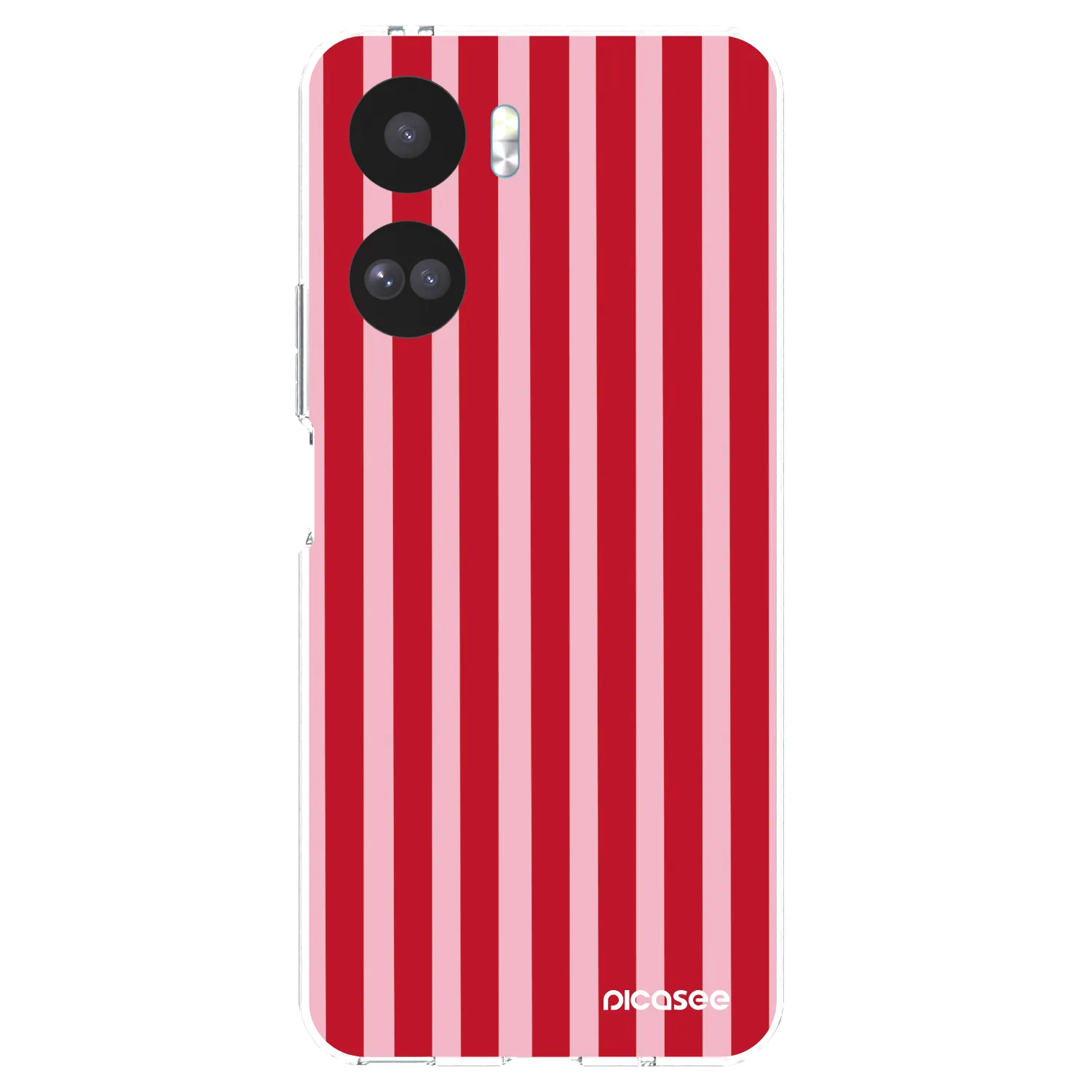 Picasee silikonska prozirna maskica za Honor 90 Lite 5G - Lines red