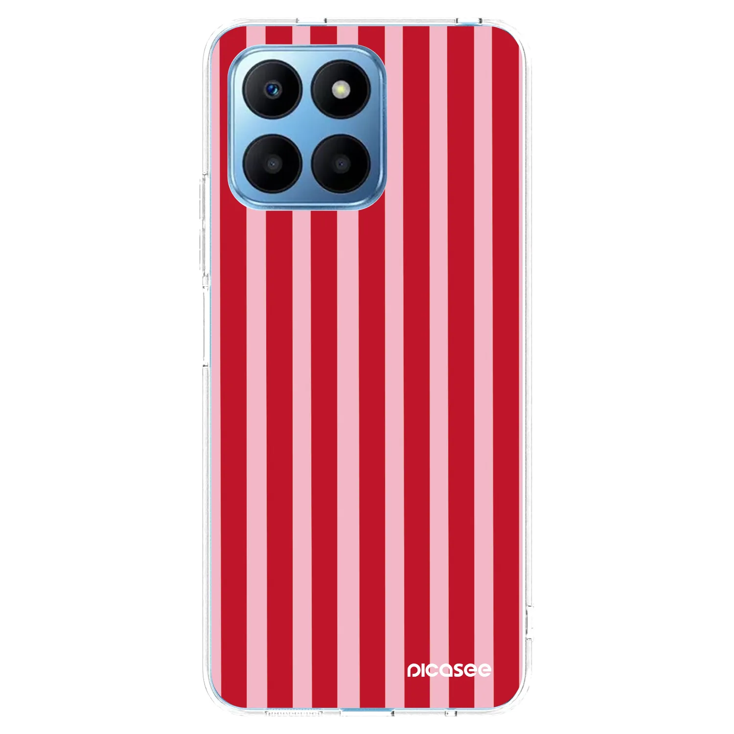 Picasee silikonska prozirna maskica za Honor 70 Lite - Lines red