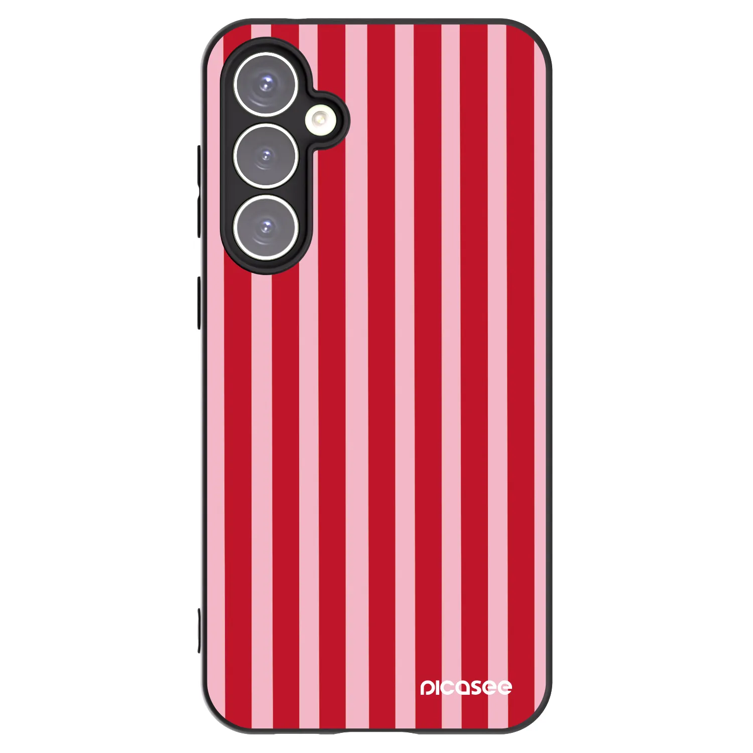 Picasee crna silikonska maskica za Samsung Galaxy S23 FE S711B - Lines red