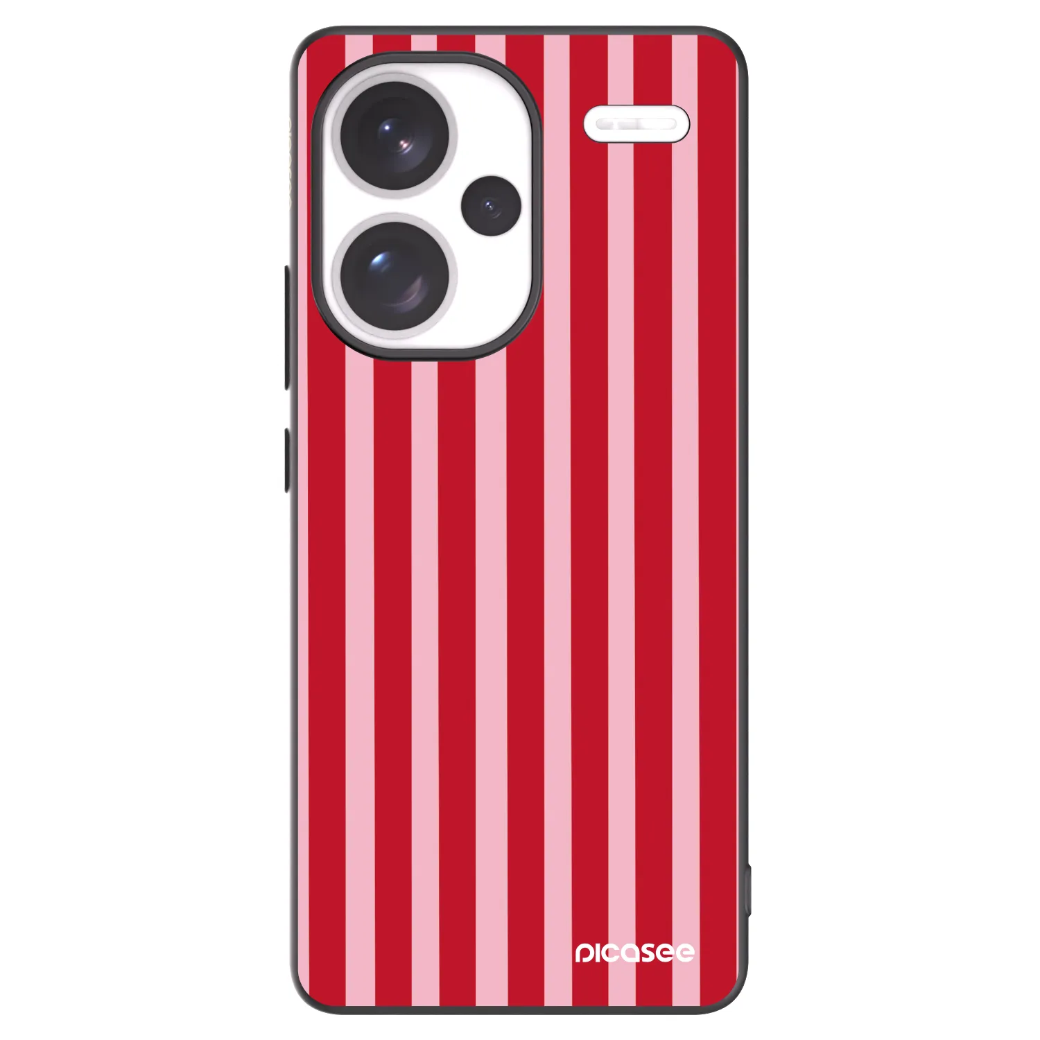 Picasee crna silikonska maskica za Xiaomi Redmi Note 13 Pro+ 5G - Lines red