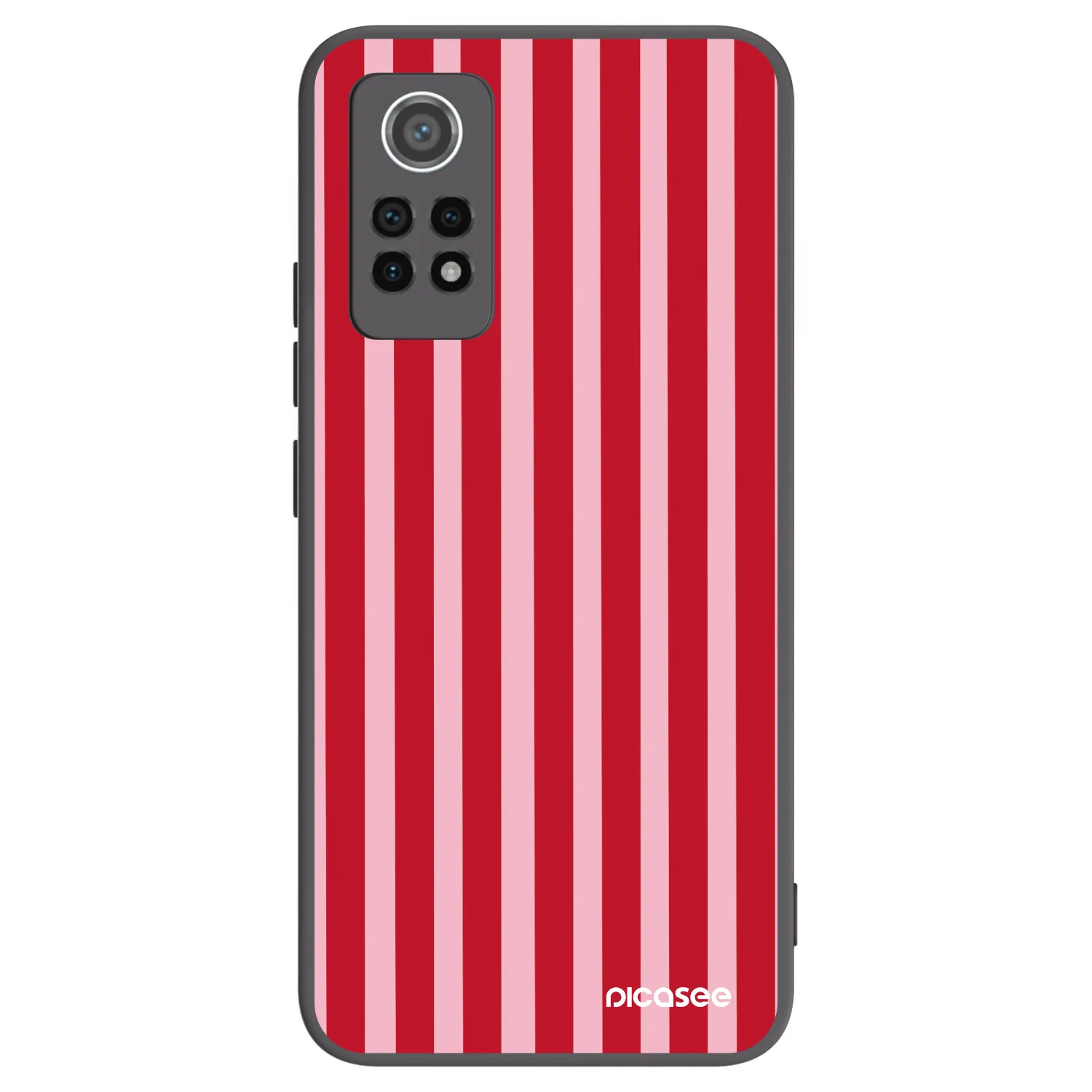 Picasee crna silikonska maskica za Xiaomi Redmi Note 12 Pro 4G - Lines red