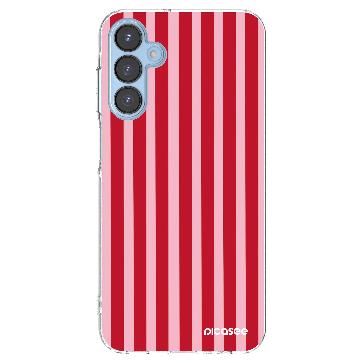 Picasee silikonska prozirna maskica za Samsung Galaxy A15 A156B 5G - Lines red