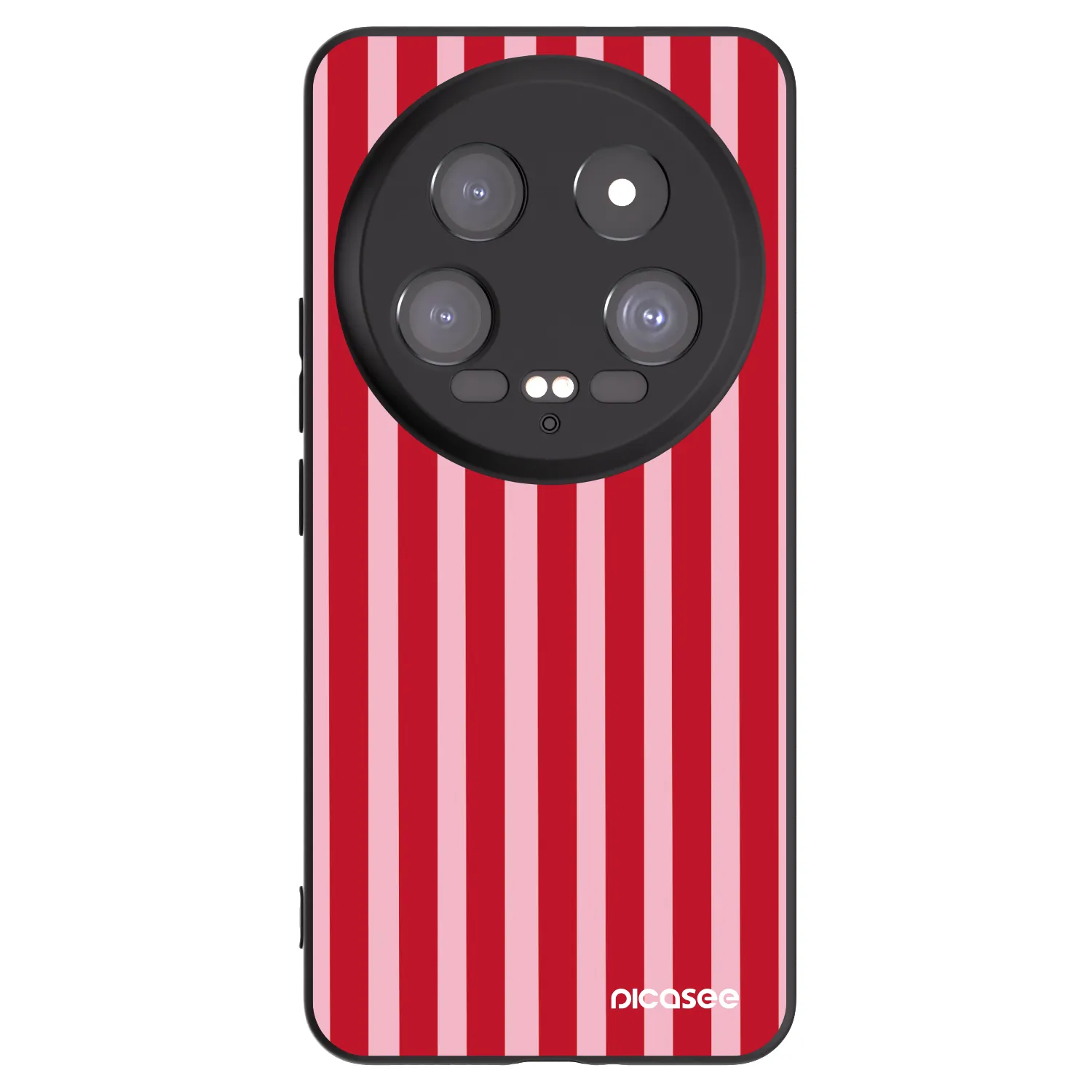 Picasee crna silikonska maskica za Xiaomi 14 Ultra - Lines red