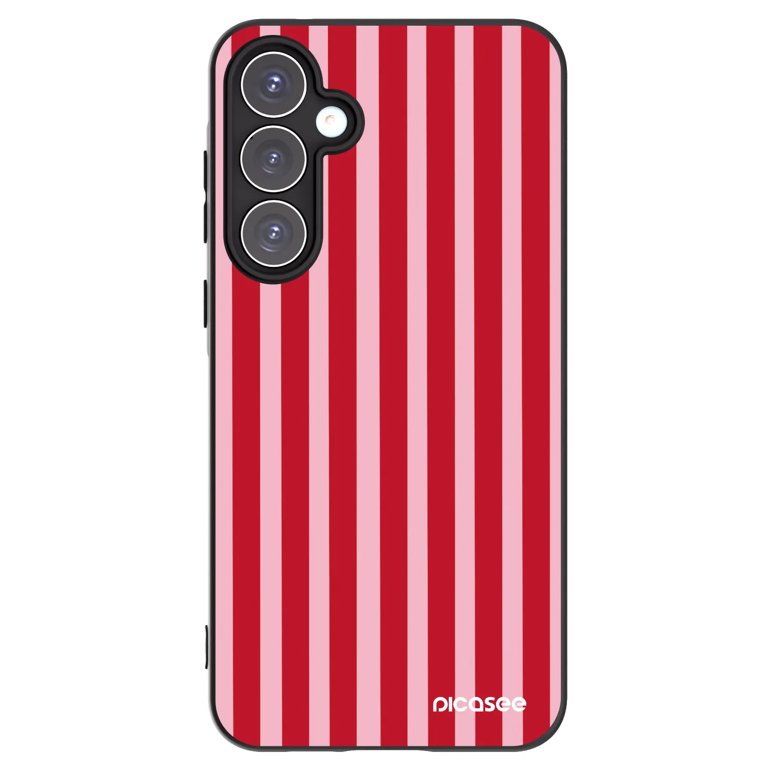 Picasee crna silikonska maskica za Samsung Galaxy A55 5G A556B - Lines red