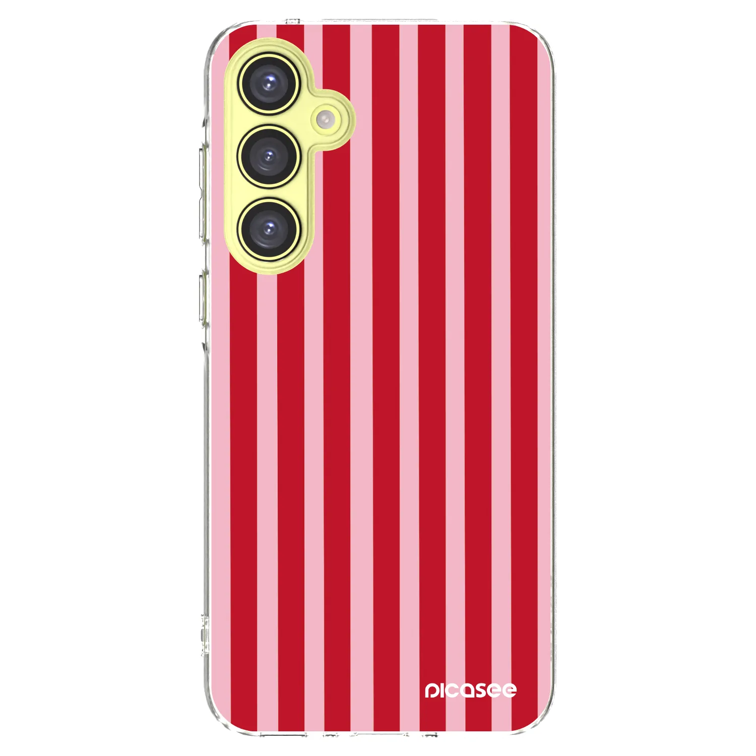 Picasee silikonska prozirna maskica za Samsung Galaxy A35 5G A356B - Lines red