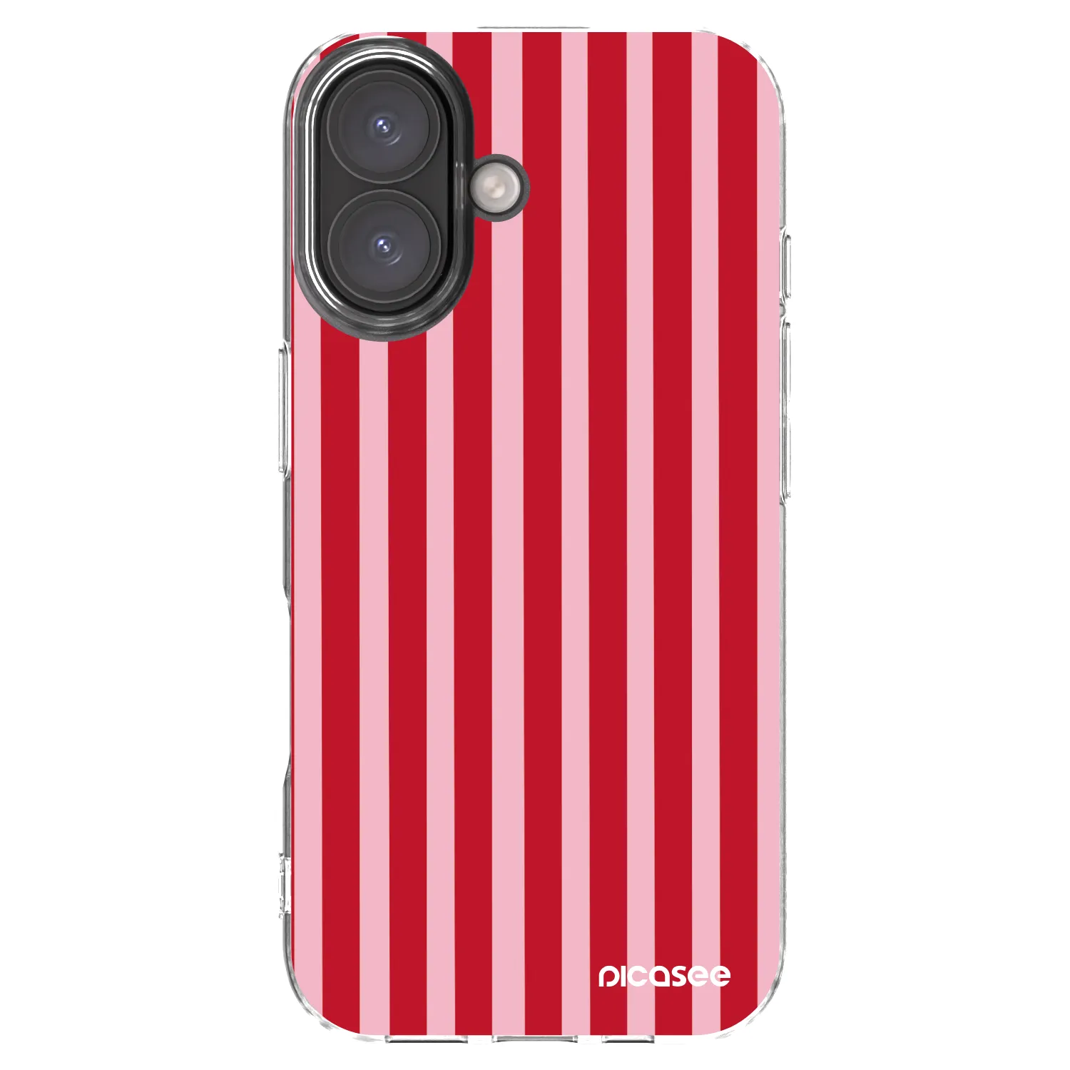 Picasee silikonska prozirna maskica za Apple iPhone 16 - Lines red