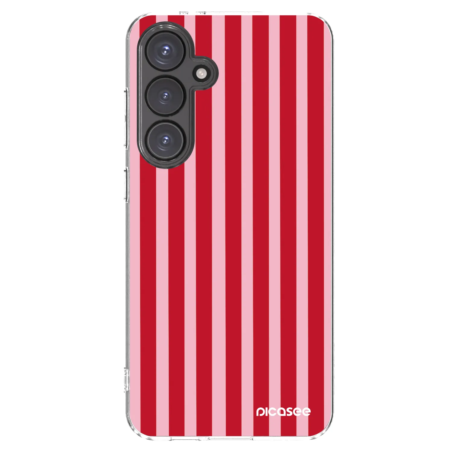 Picasee silikonska prozirna maskica za Samsung Galaxy S24 FE S721B - Lines red
