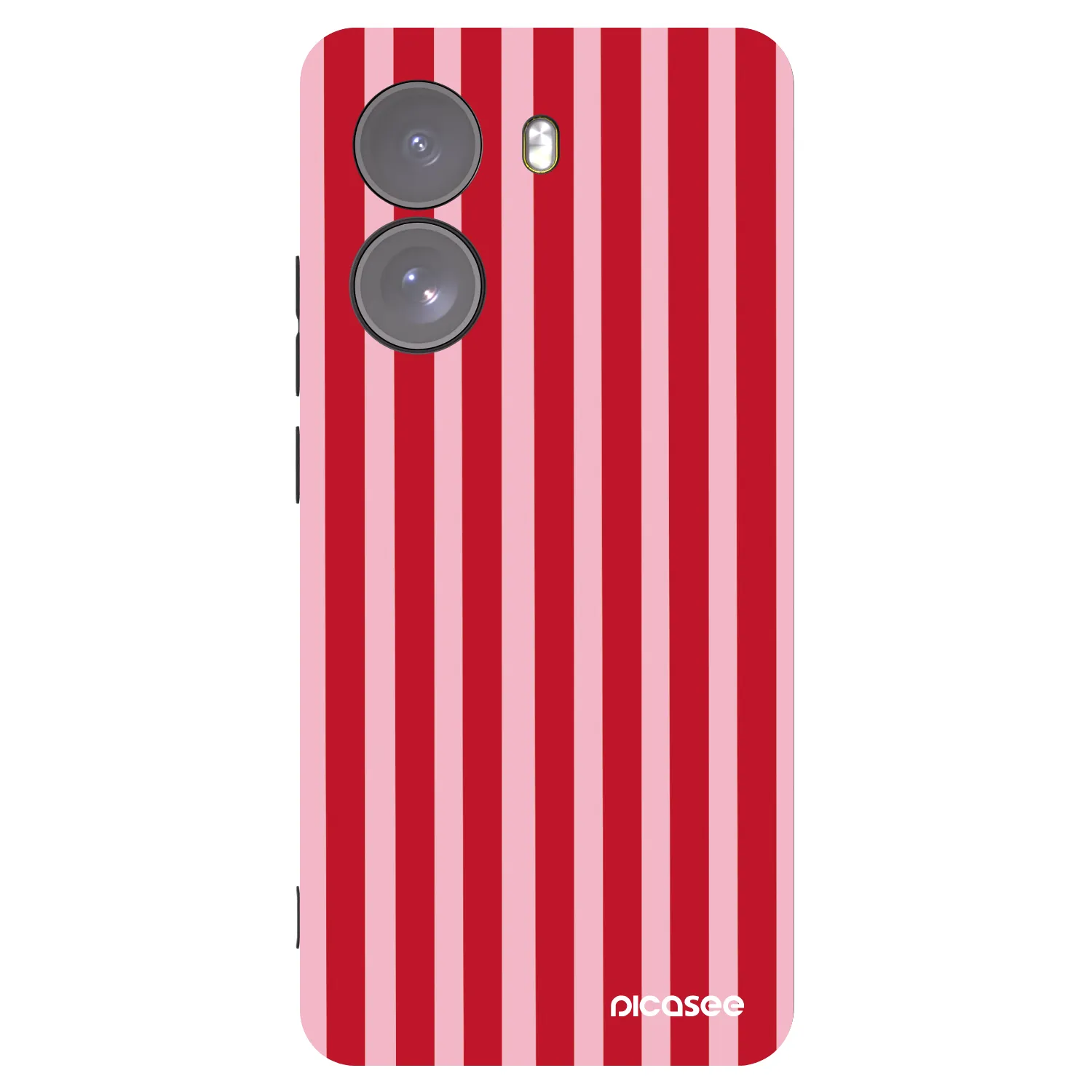 Picasee crna silikonska maskica za Xiaomi Poco X7 - Lines red