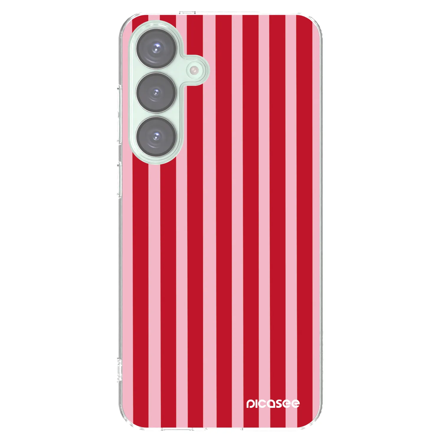 Picasee silikonska prozirna maskica za Samsung Galaxy S25+ 5G - Lines red