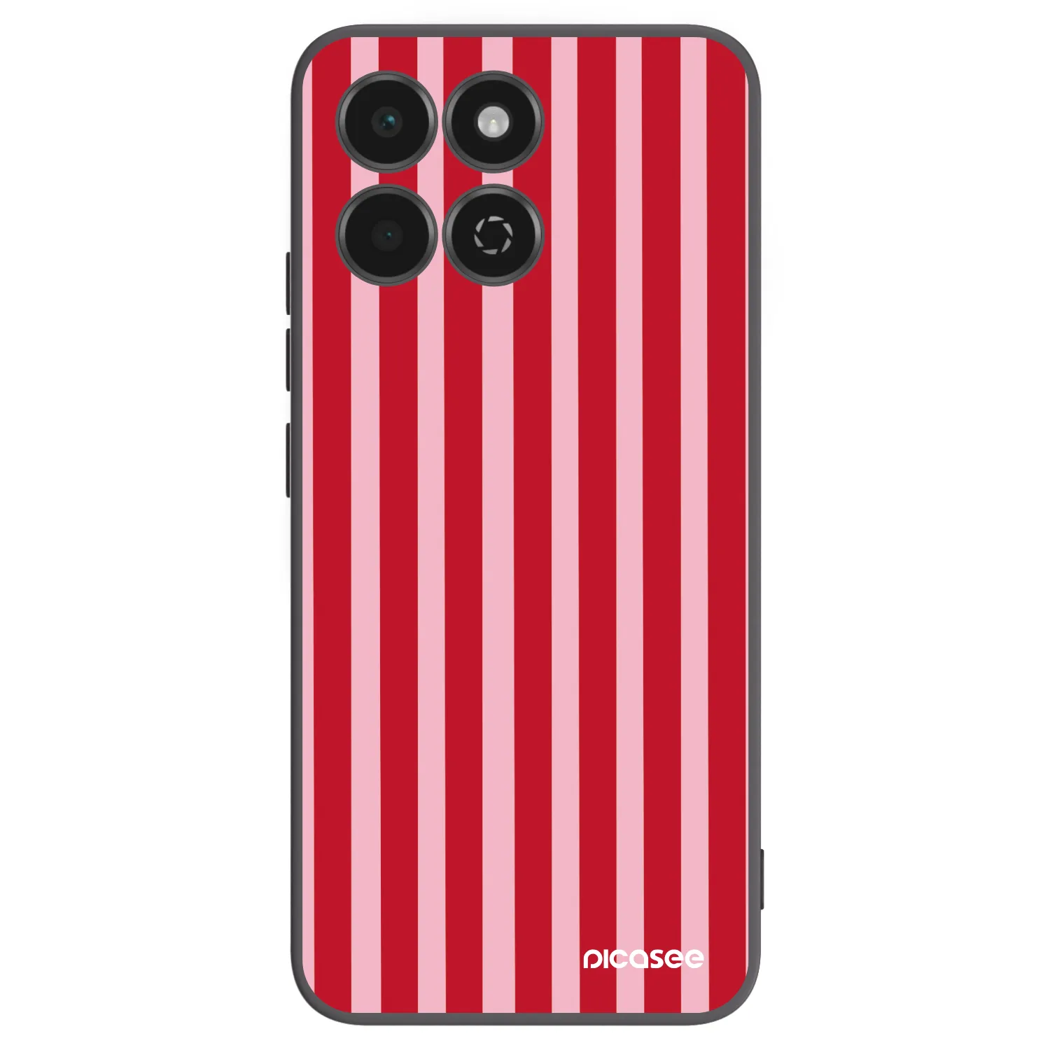 Picasee crna silikonska maskica za Honor 200 Smart 5G - Lines red
