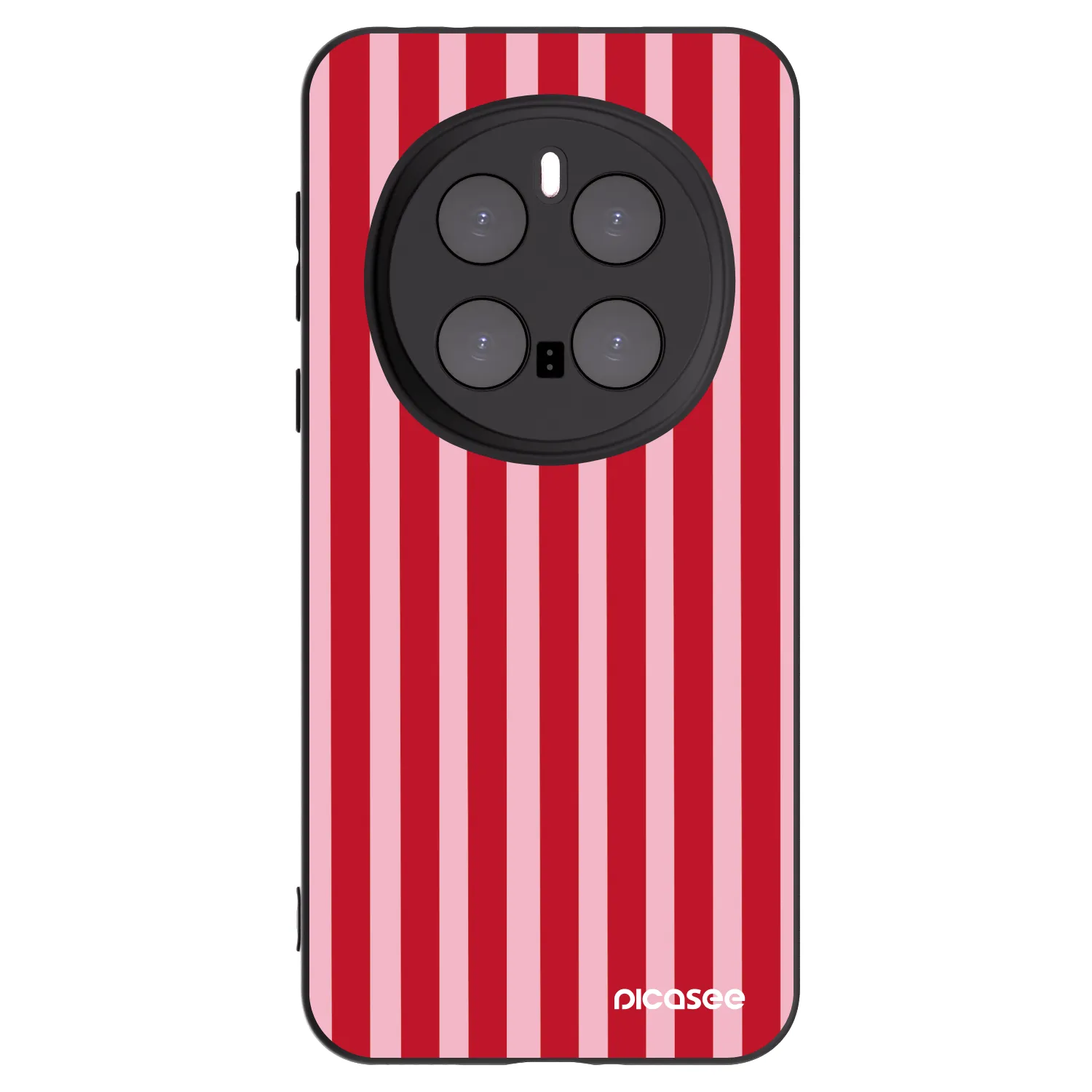 Picasee crna silikonska maskica za Honor Magic7 Pro 5G - Lines red