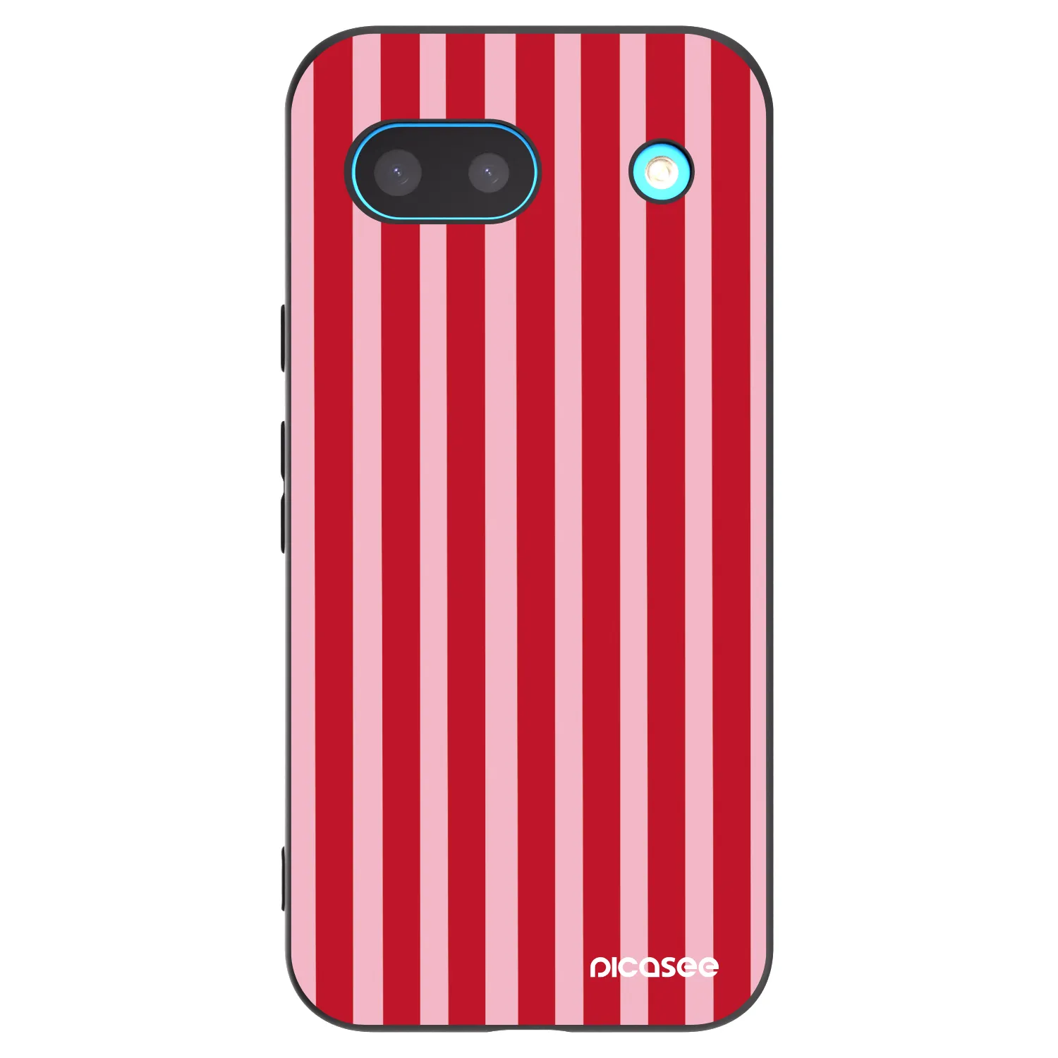 Picasee crna silikonska maskica za Google Pixel 8 - Lines red