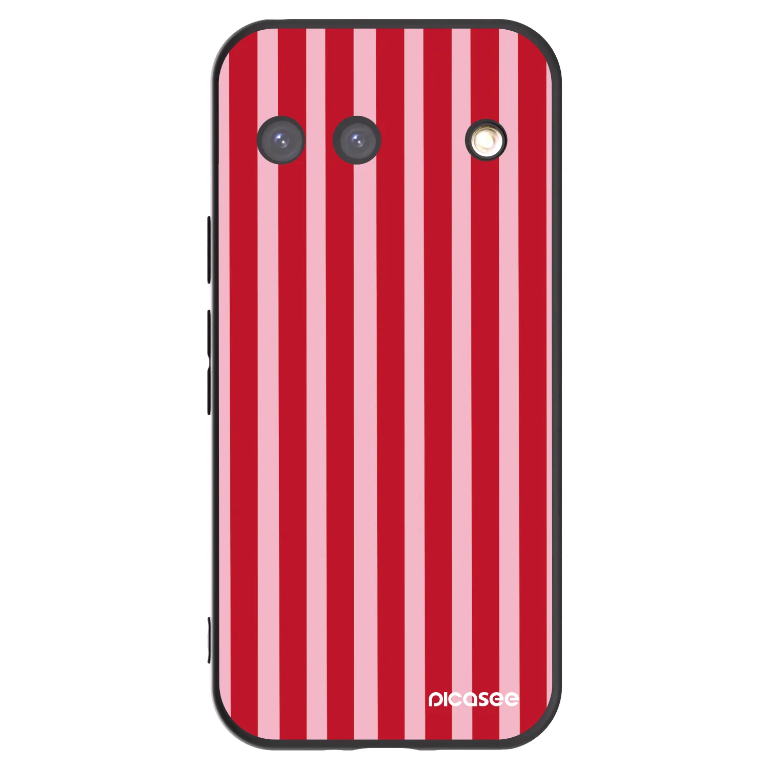 Picasee crna silikonska maskica za Google Pixel 9 - Lines red
