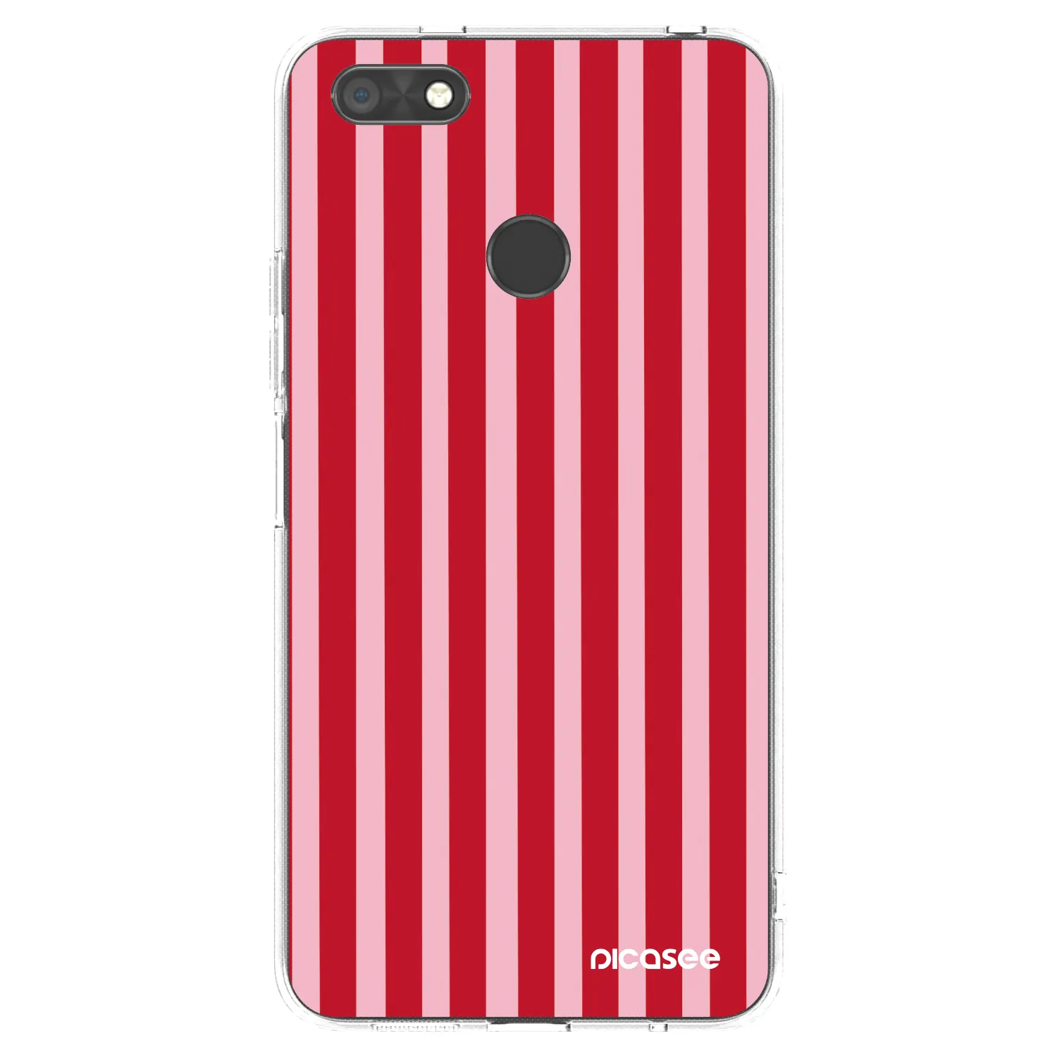 Picasee silikonska prozirna maskica za Huawei P9 Lite Mini - Lines red