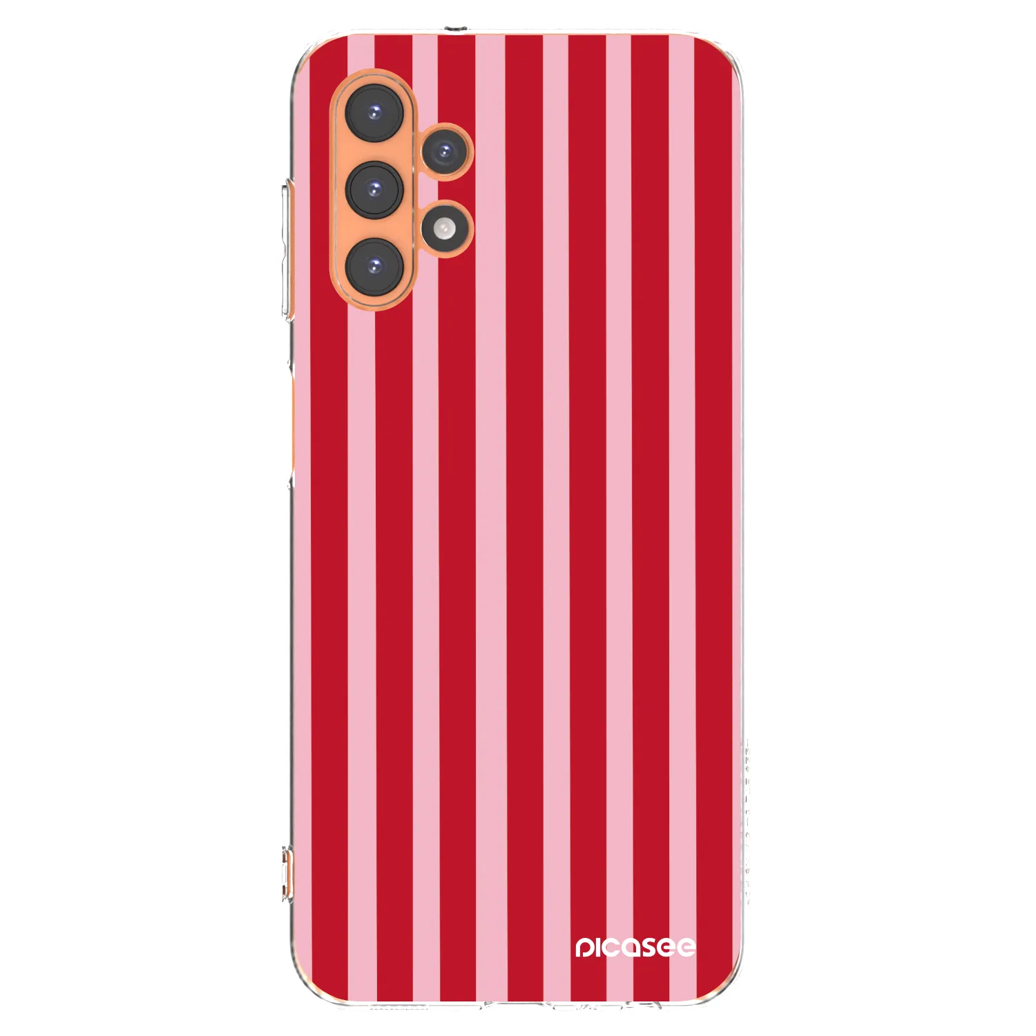 Picasee silikonska prozirna maskica za Samsung Galaxy A13 5G - Lines red