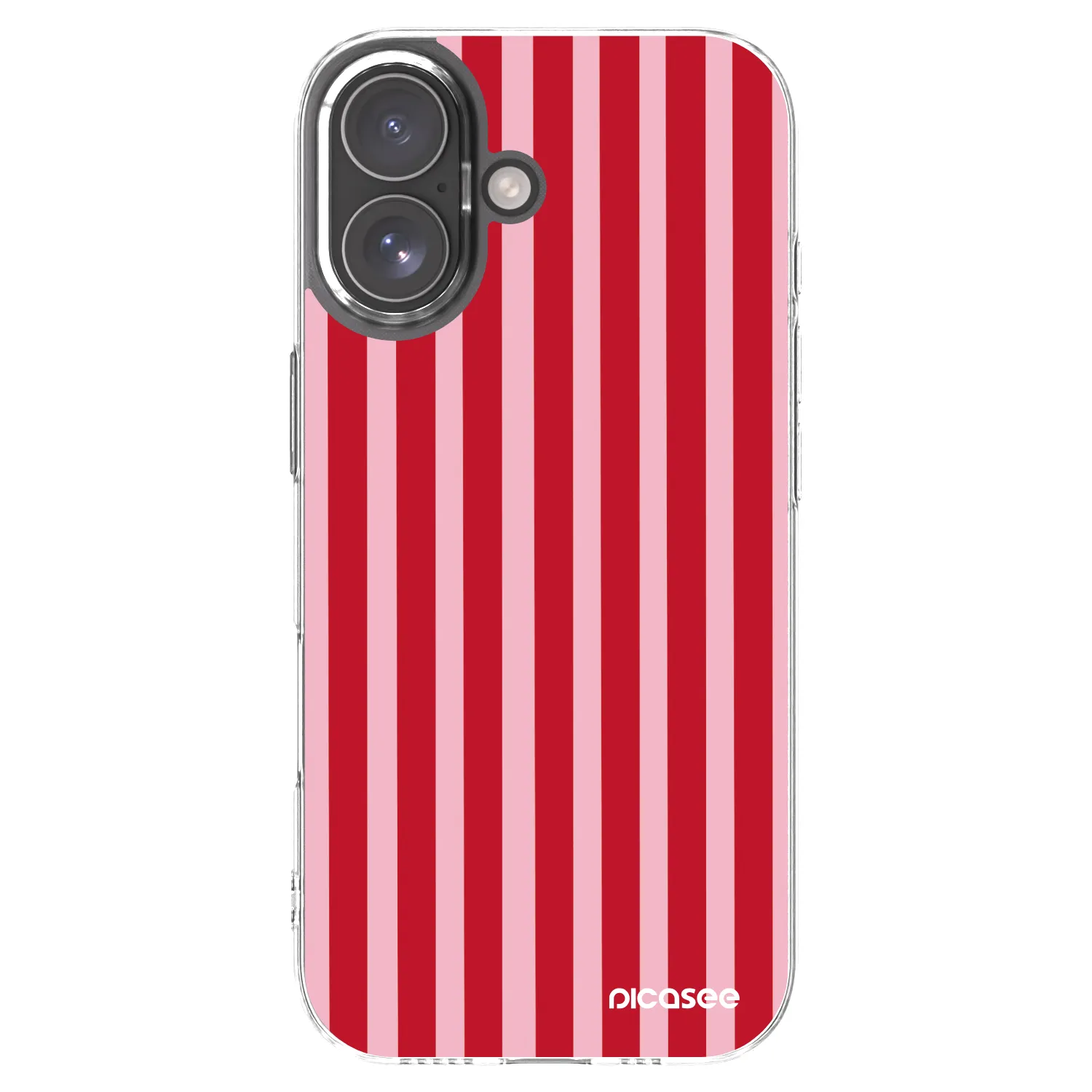 Picasee silikonska prozirna maskica za Apple iPhone 17 - Lines red
