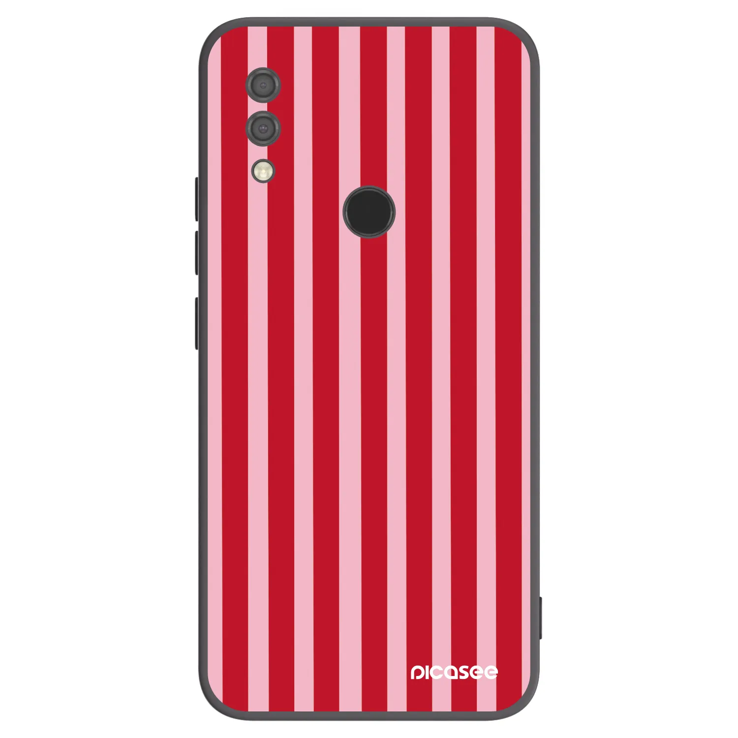 Picasee crna silikonska maskica za Xiaomi Redmi 7 - Lines red