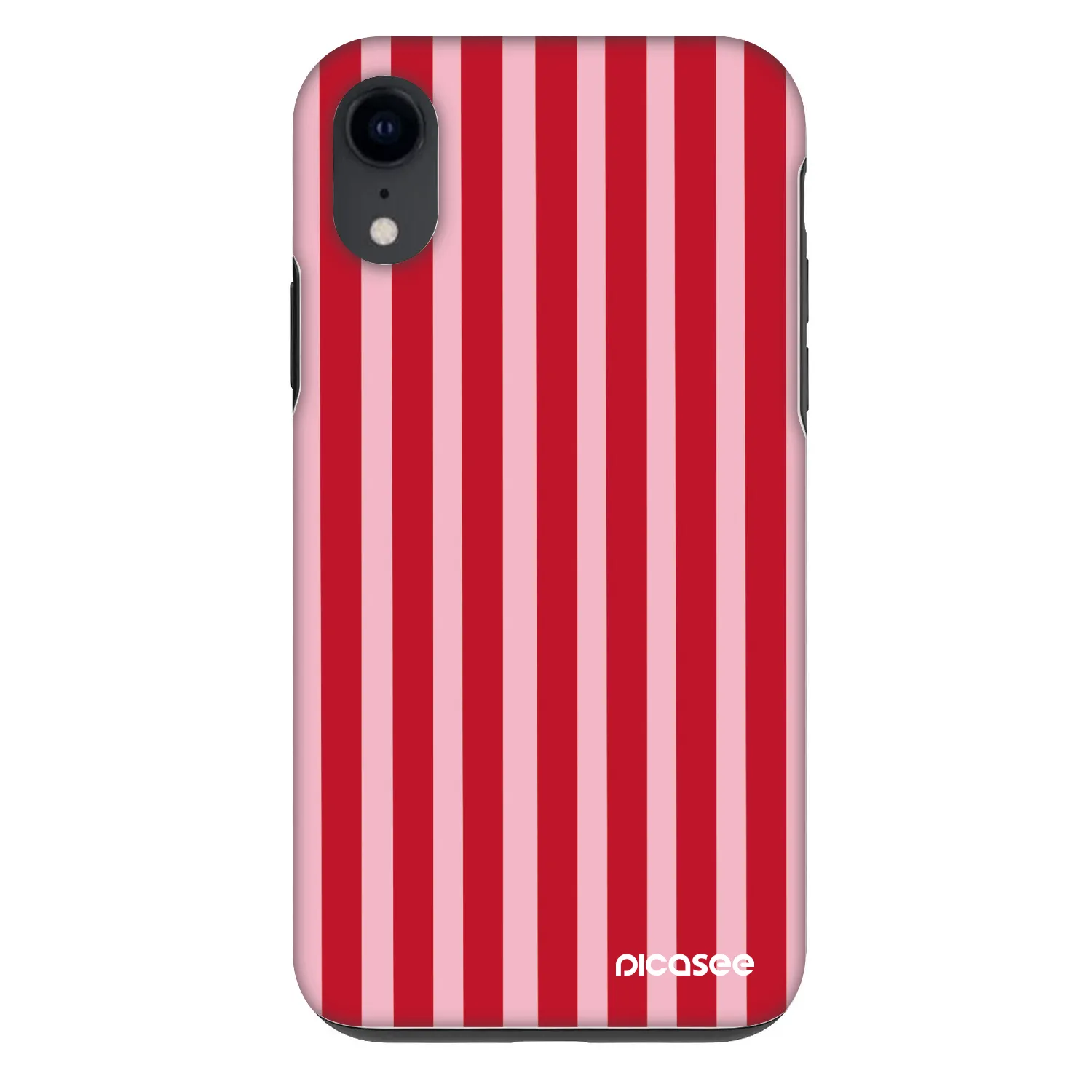 Picasee Fashion Case za Apple iPhone XR - Lines red