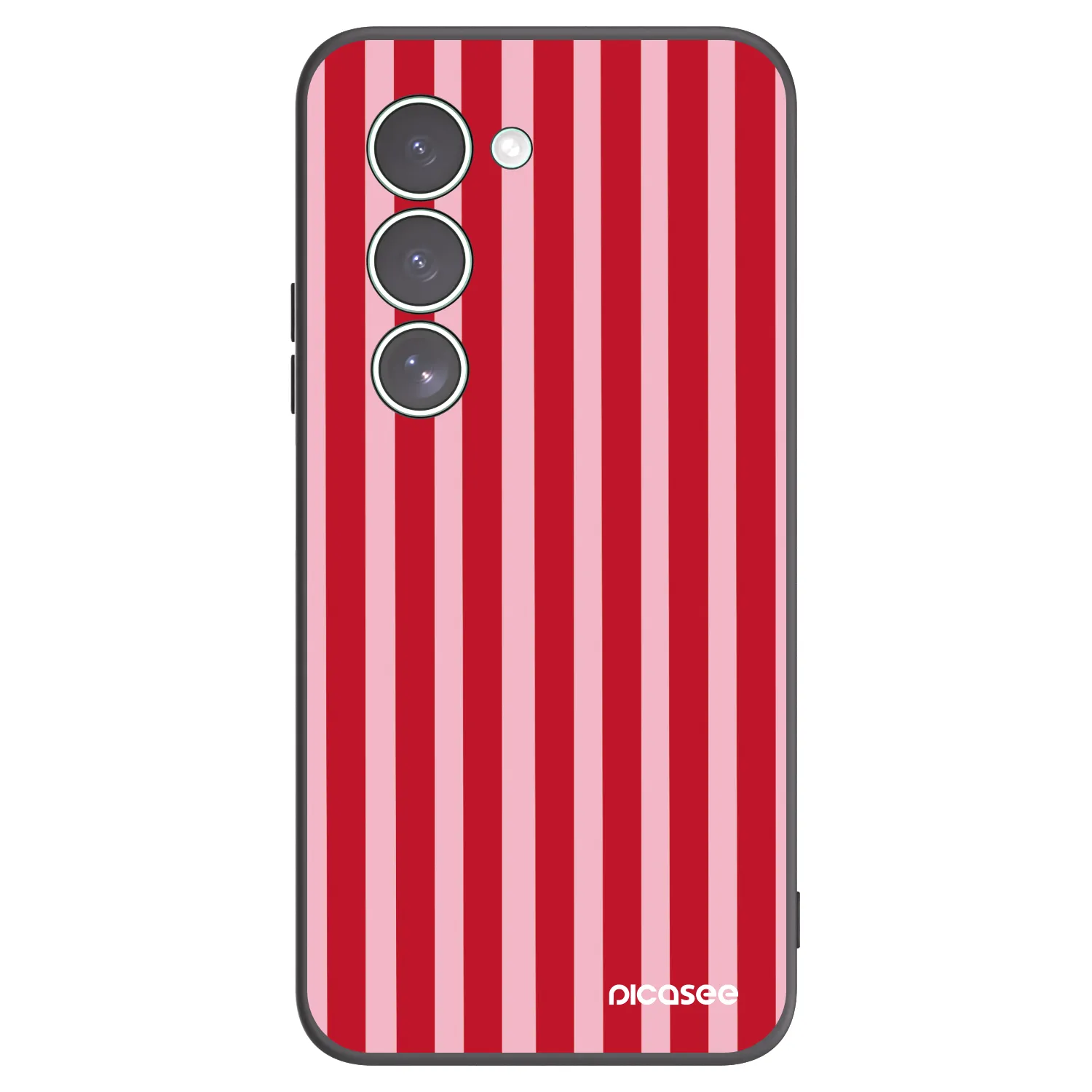 Picasee crna silikonska maskica za Xiaomi Redmi 15 5G - Lines red