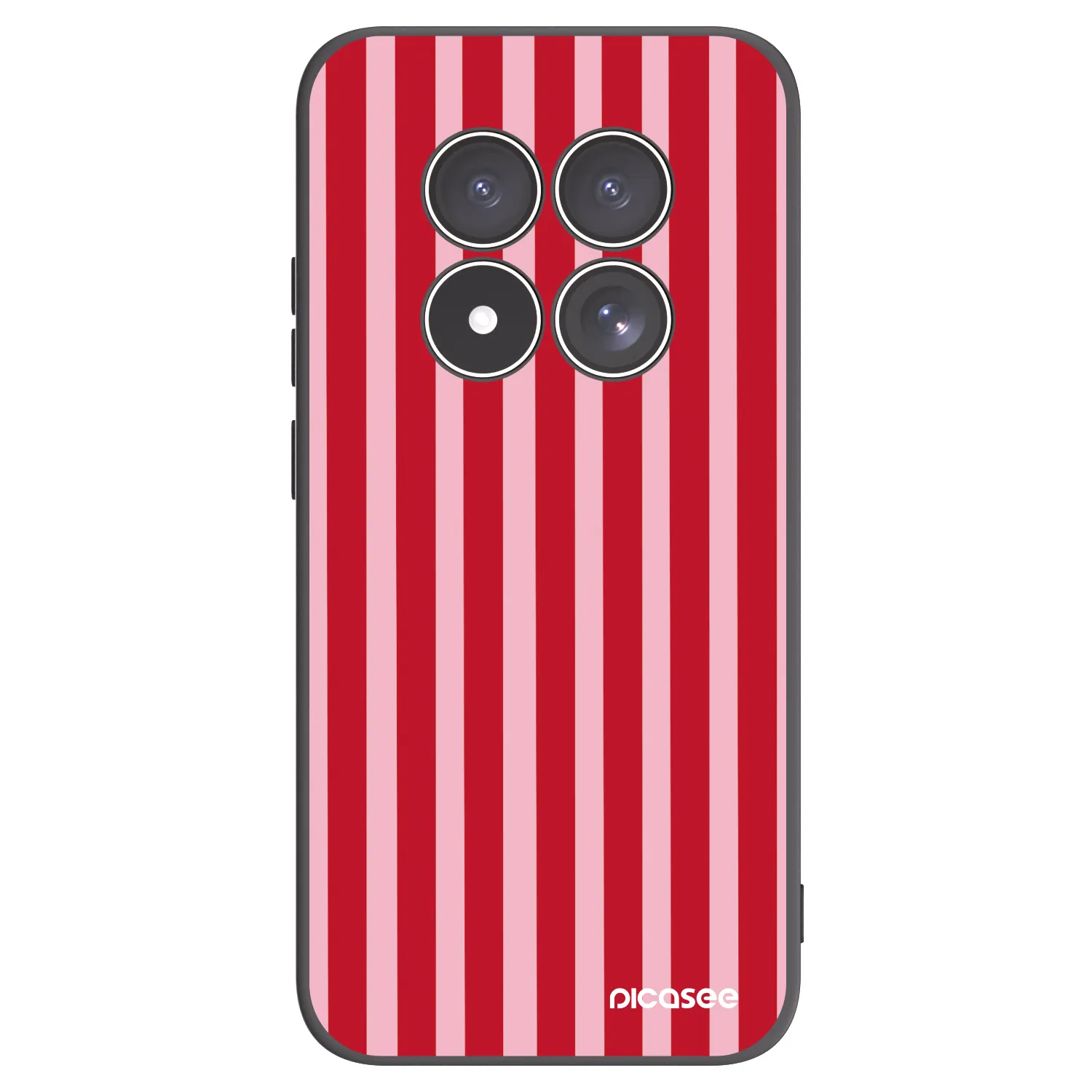 Picasee crna silikonska maskica za Xiaomi Redmi Note 15 Pro 4G - Lines red