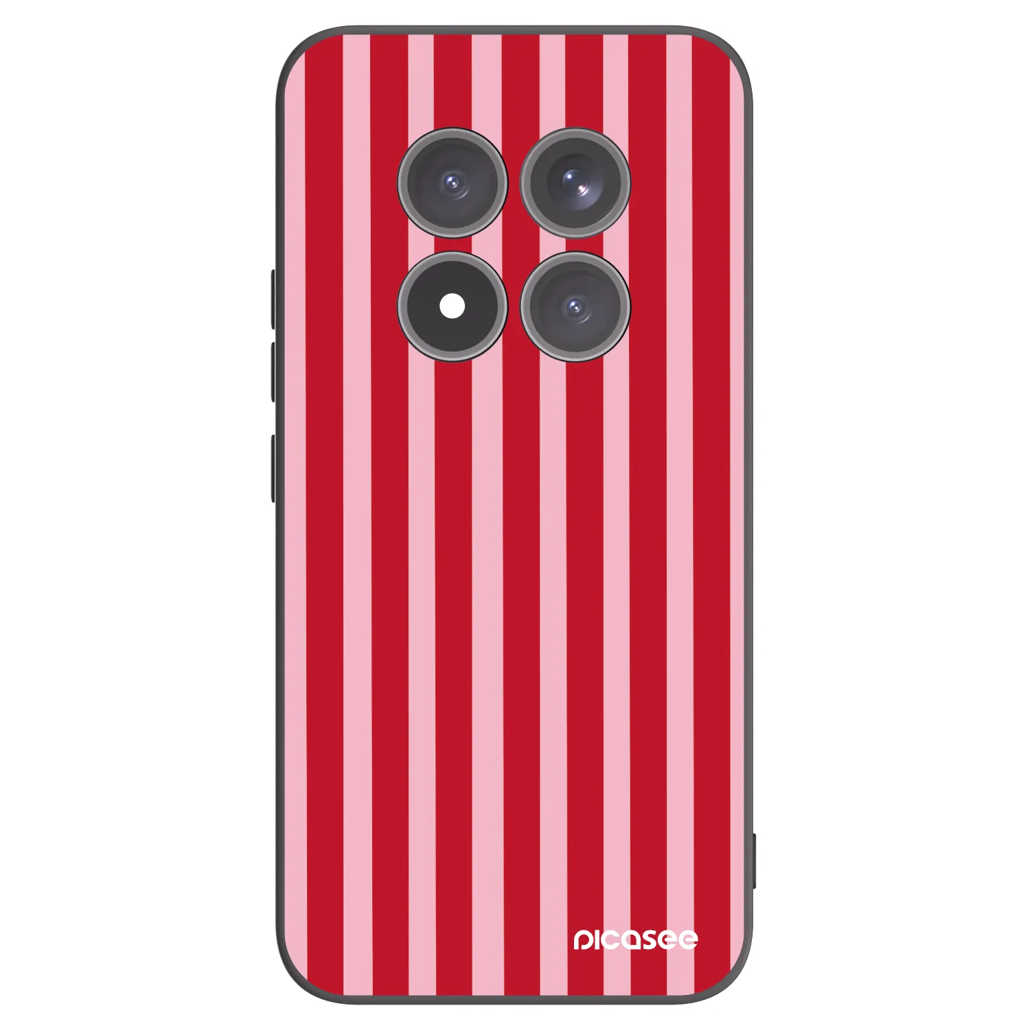 Picasee crna silikonska maskica za Xiaomi Redmi Note 15 Pro+ - Lines red