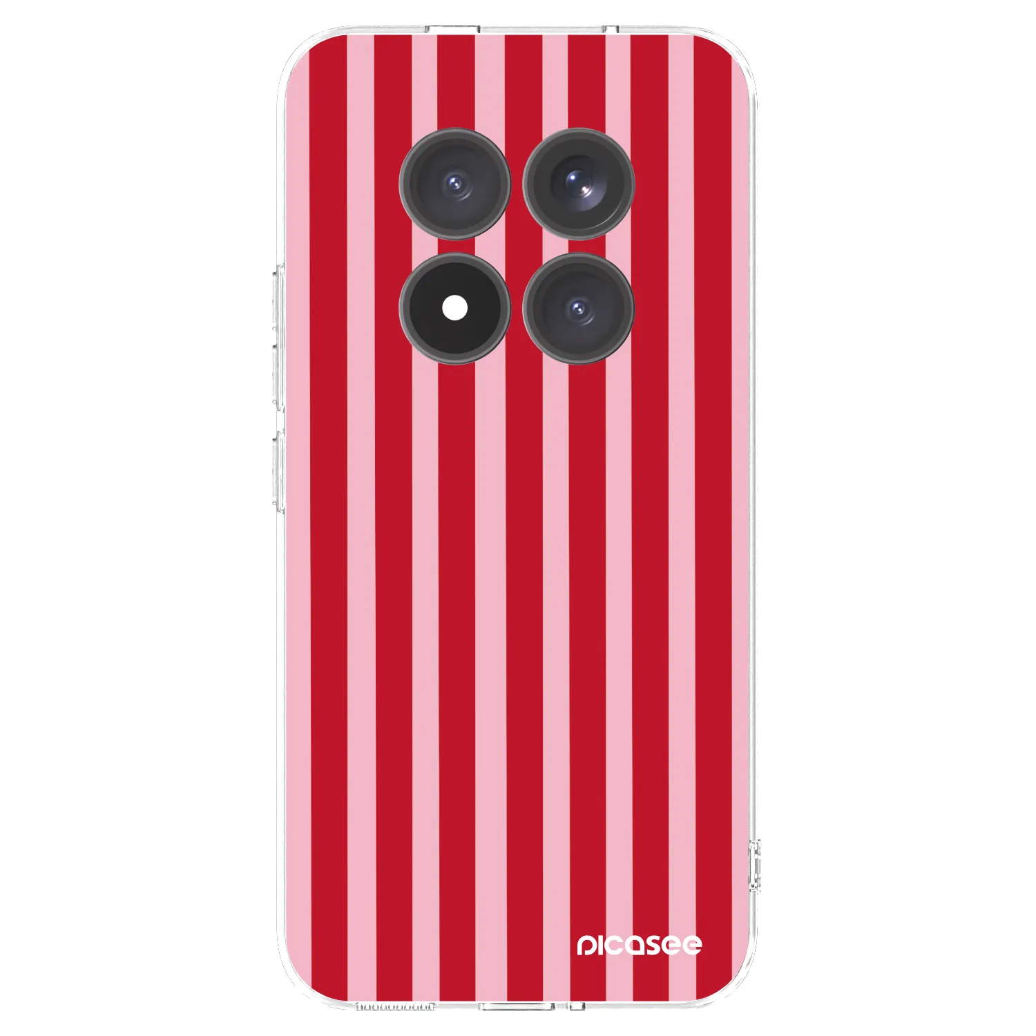 Picasee silikonska prozirna maskica za Xiaomi Redmi Note 15 Pro+ - Lines red