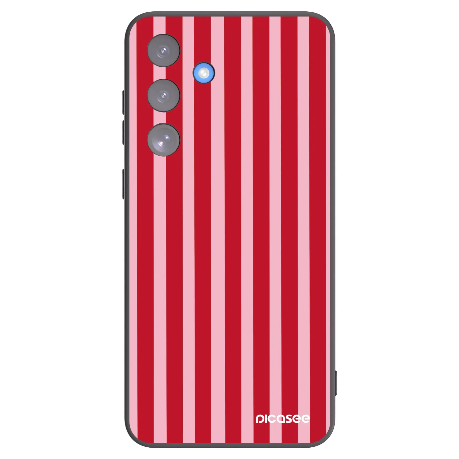 Picasee crna silikonska maskica za Samsung Galaxy S25 FE 5G - Lines red