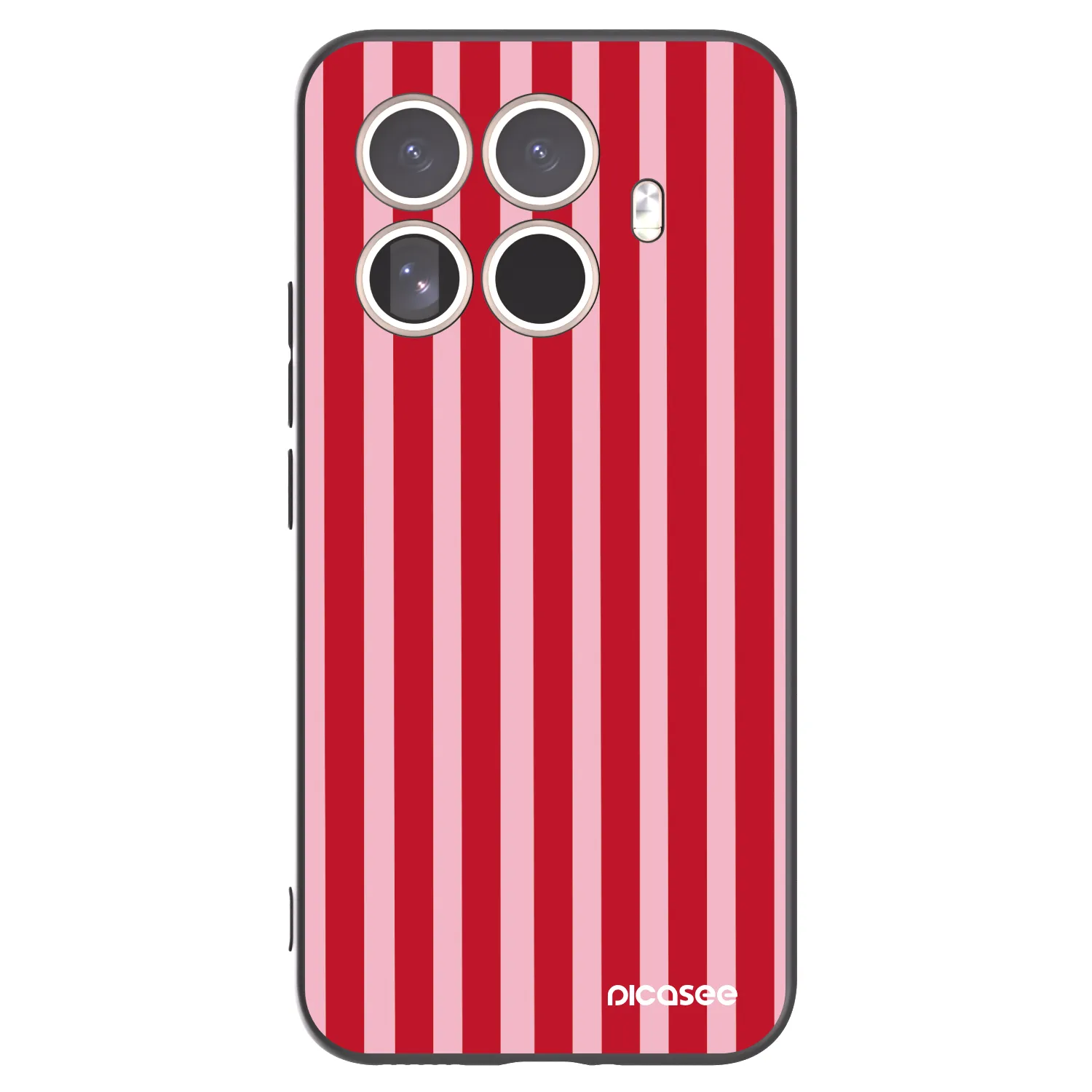 Picasee crna silikonska maskica za Xiaomi 15T Pro - Lines red