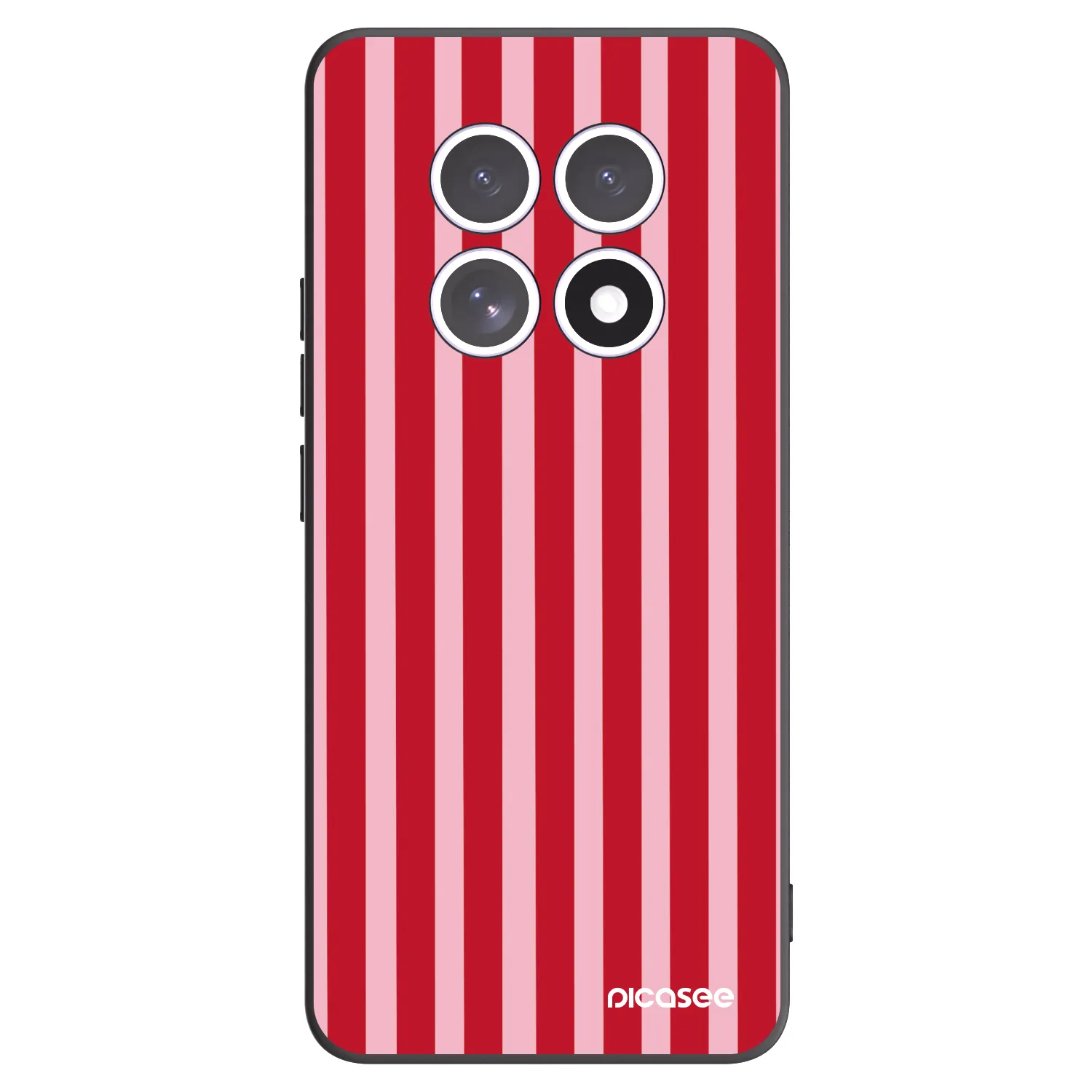 Picasee crna silikonska maskica za Xiaomi Redmi Note 15 4G - Lines red