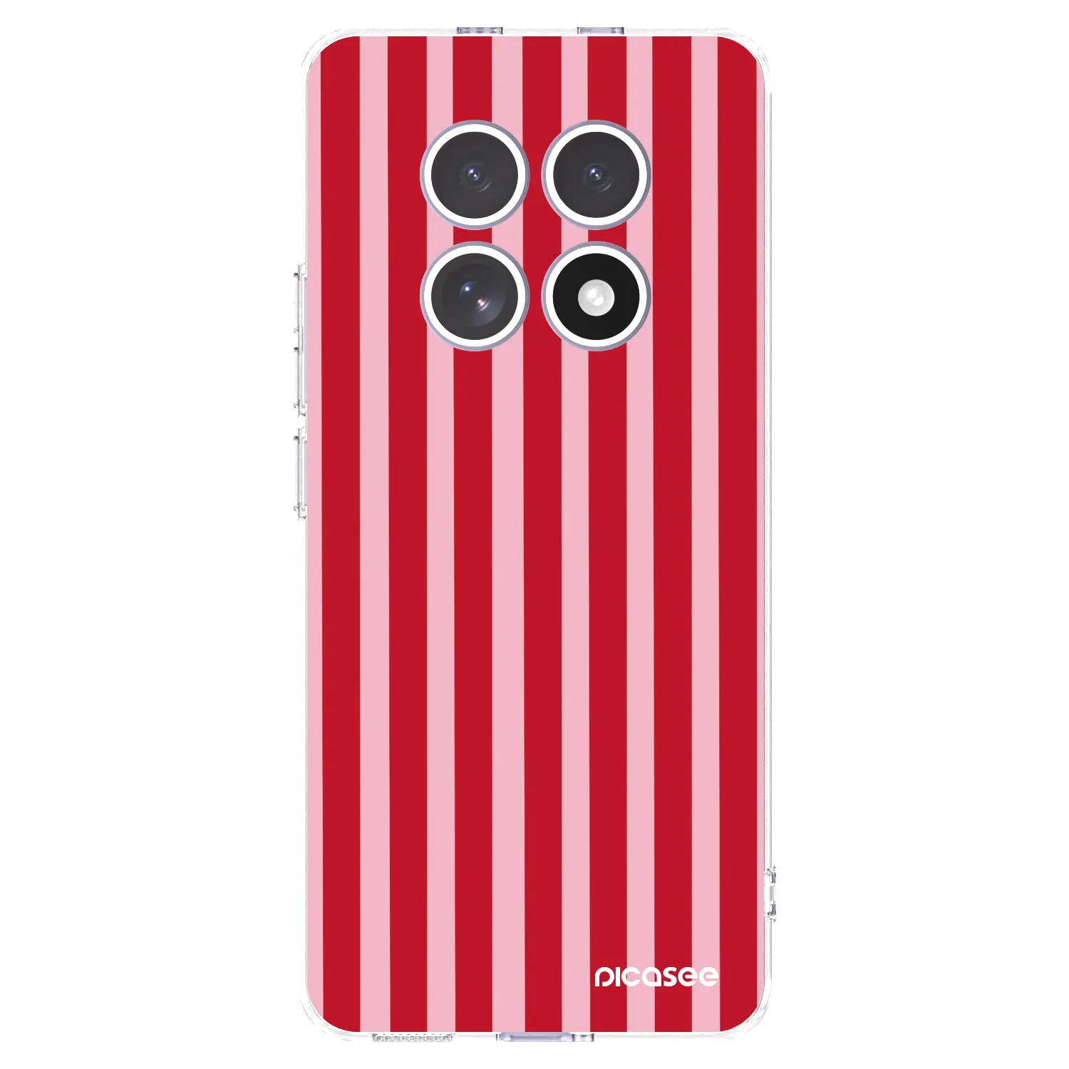 Picasee silikonska prozirna maskica za Xiaomi Redmi Note 15 4G - Lines red
