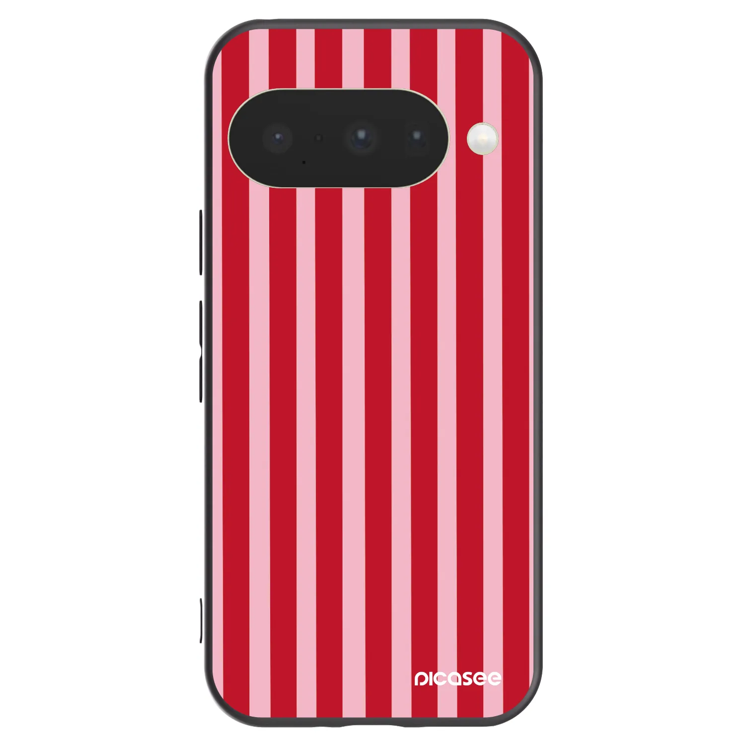 Picasee crna silikonska maskica za Google Pixel 10 - Lines red