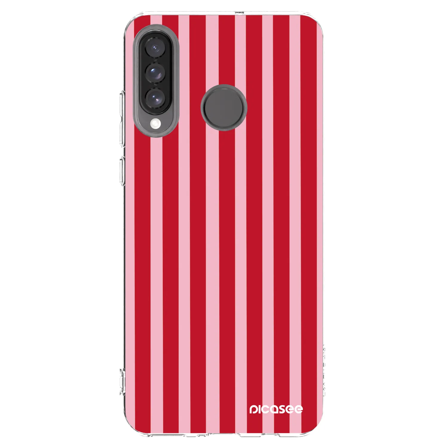 Picasee silikonska prozirna maskica za Huawei P30 Lite - Lines red