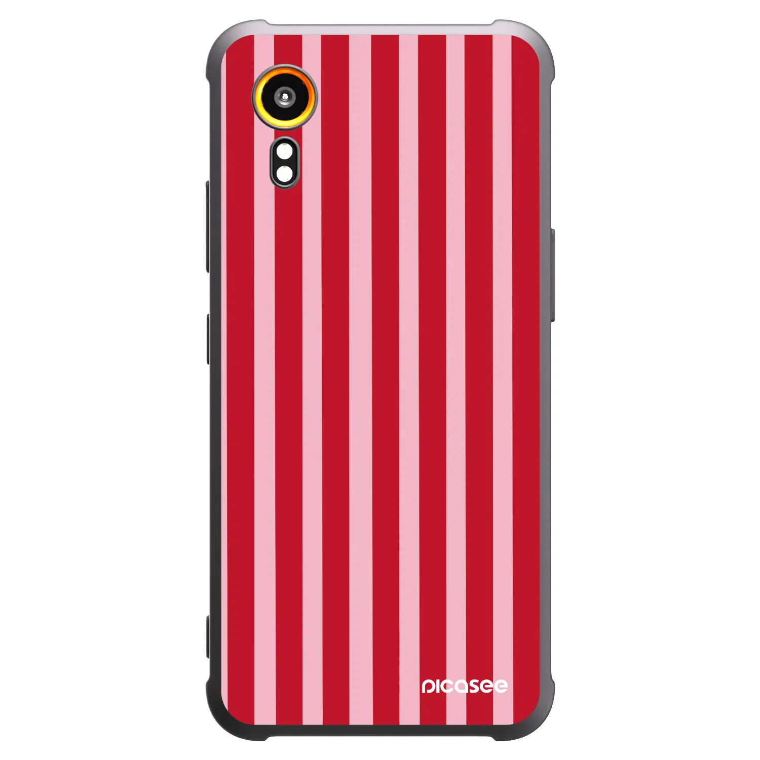Picasee crna silikonska maskica za Samsung Galaxy XCover 7 - Lines red