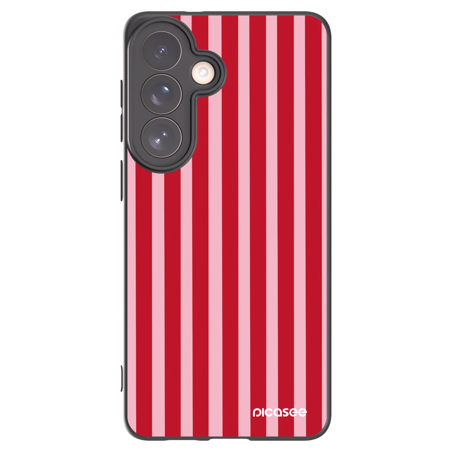 Picasee crna silikonska maskica za Samsung Galaxy S26+ - Lines red