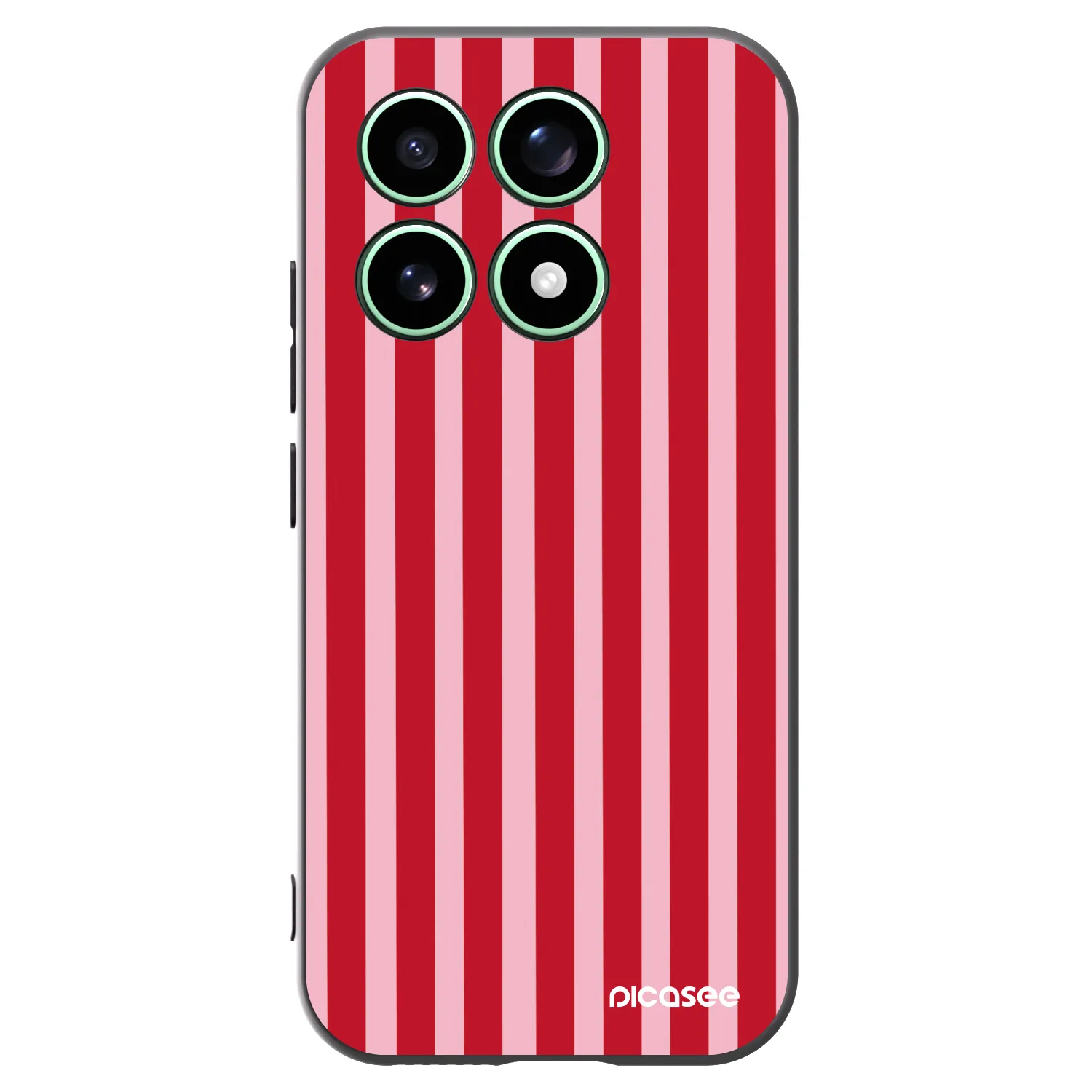 Picasee crna silikonska maskica za Xiaomi 17 - Lines red