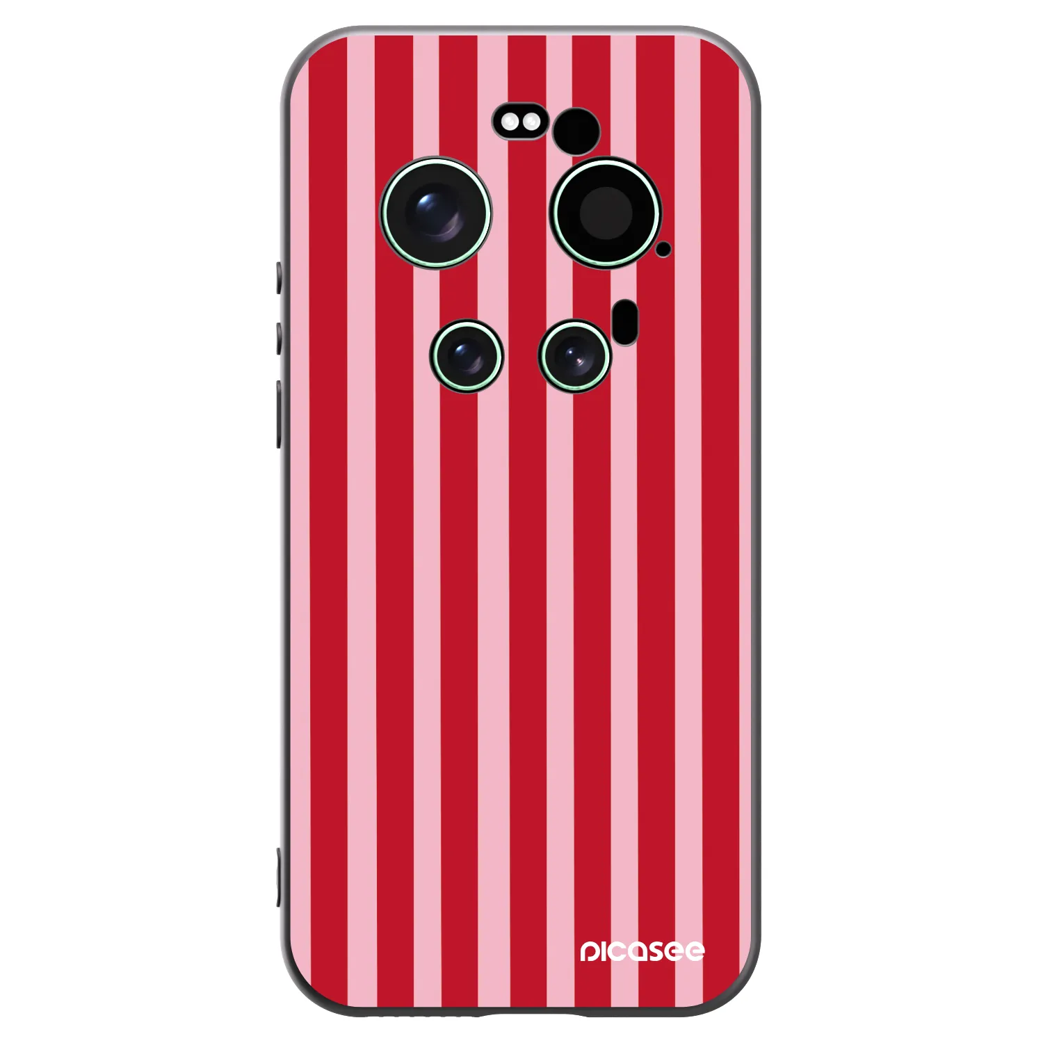 Picasee crna silikonska maskica za Xiaomi 17 Ultra - Lines red